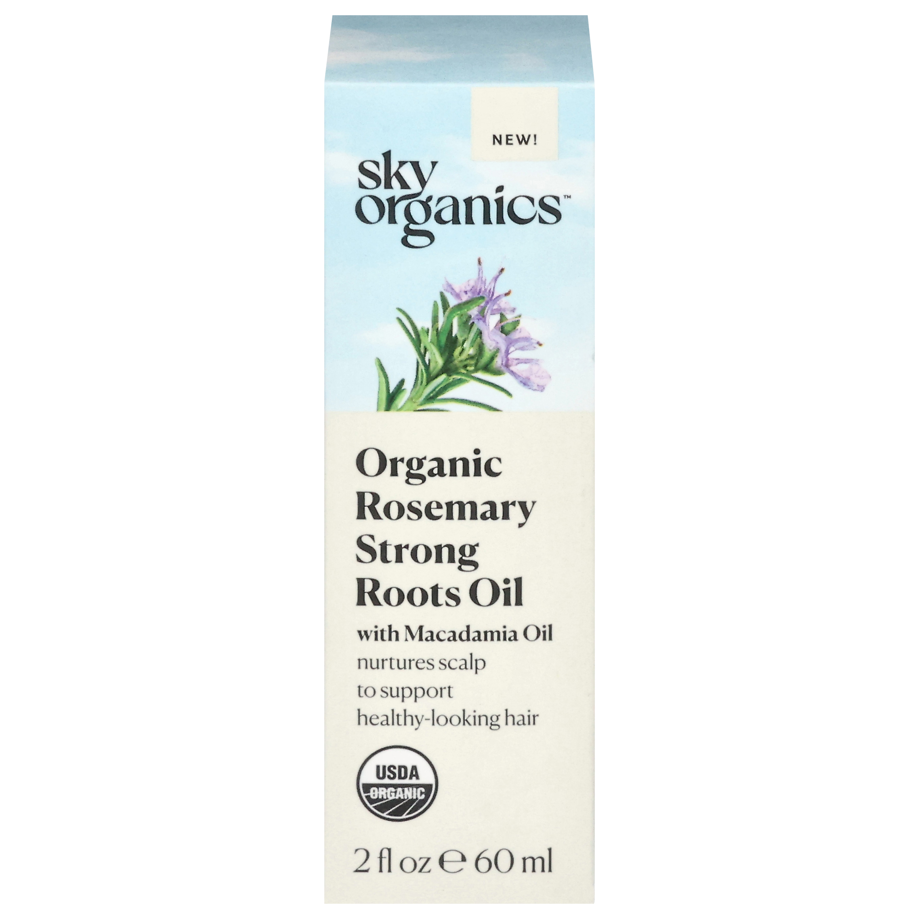 Sky Organics Organic Rosemary Strong Roots Oil with Macadamia Oil
