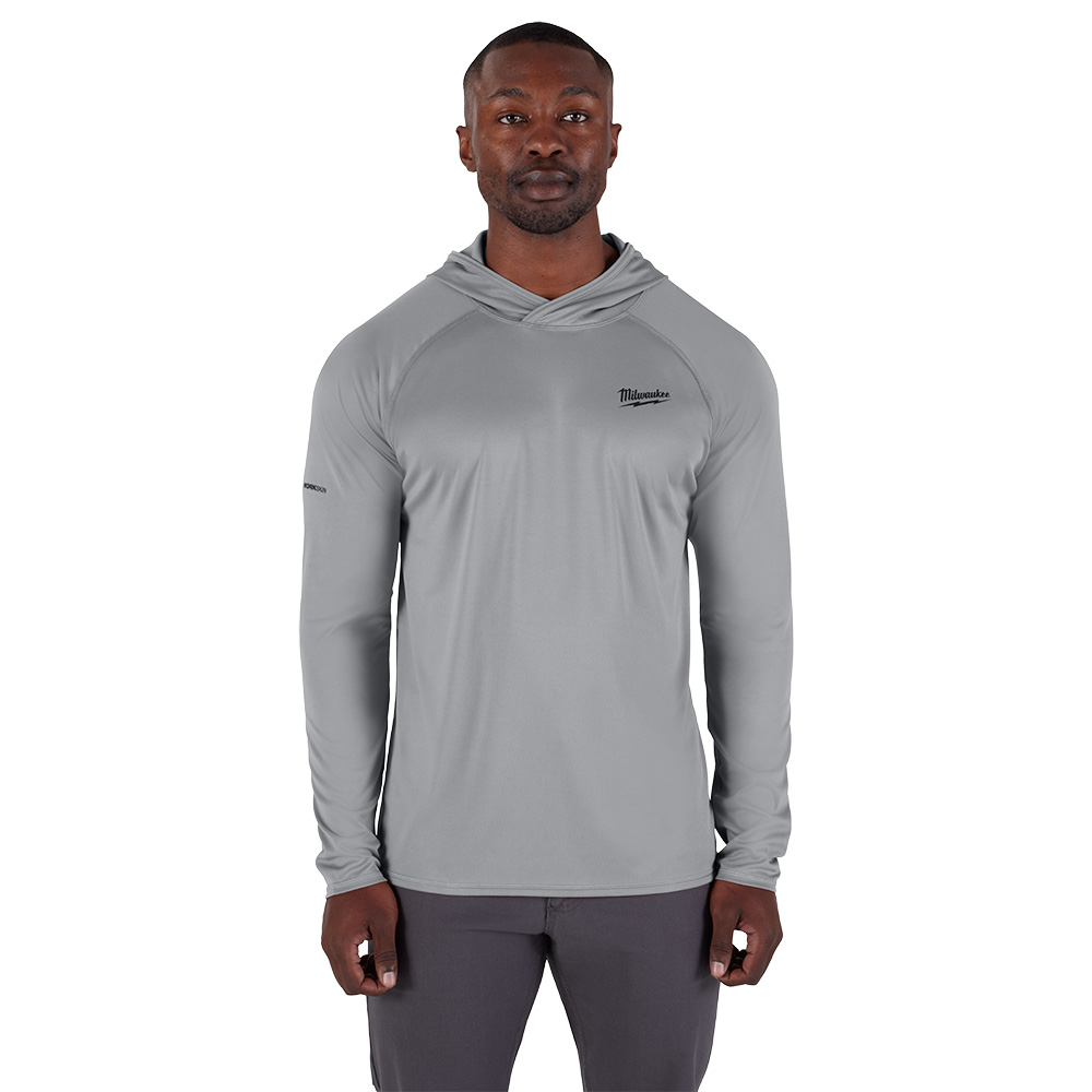 WORKSKIN Hooded Sun Shirt - GRAY 3X