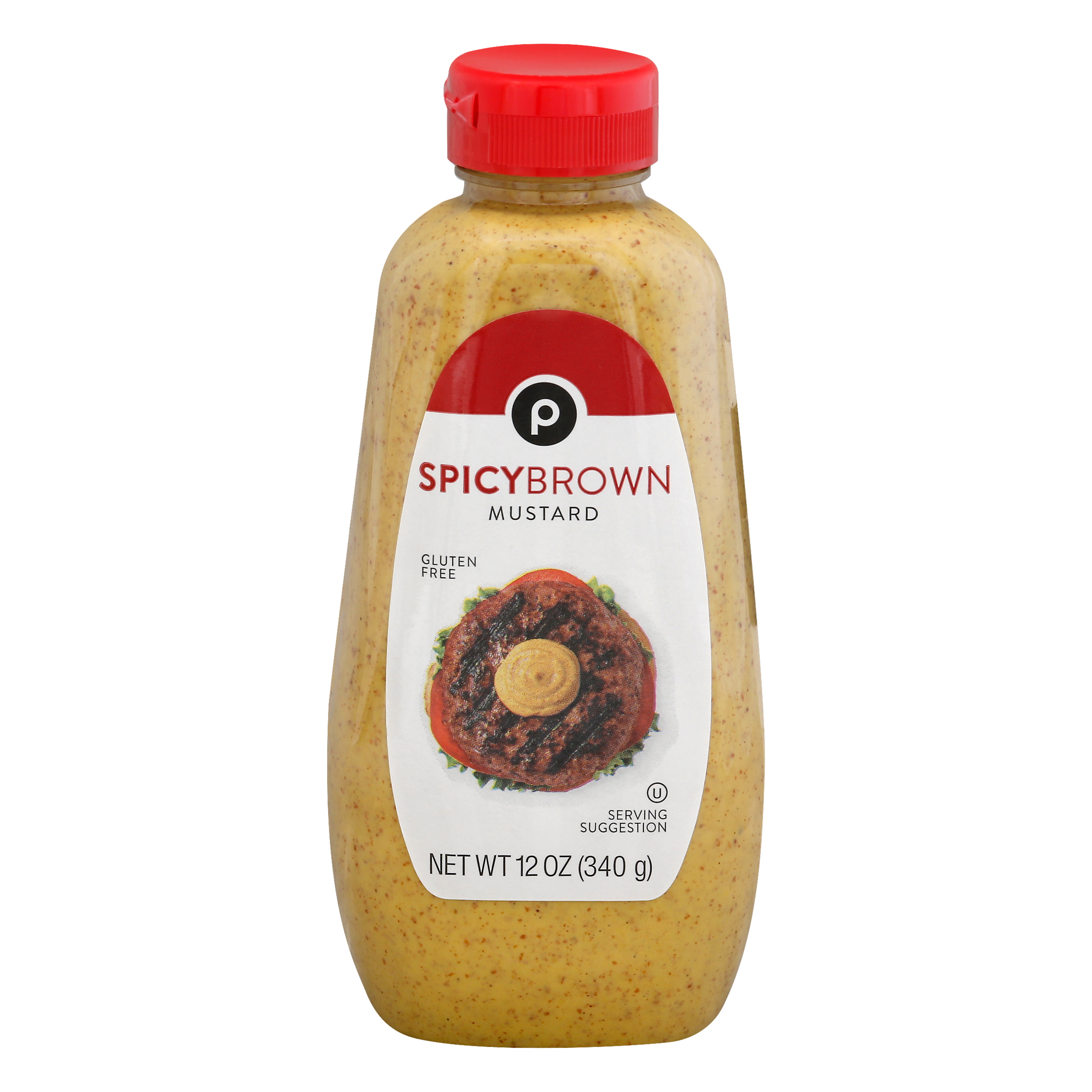 Publix Brown Spicy Mustard 12 oz BOTTLE