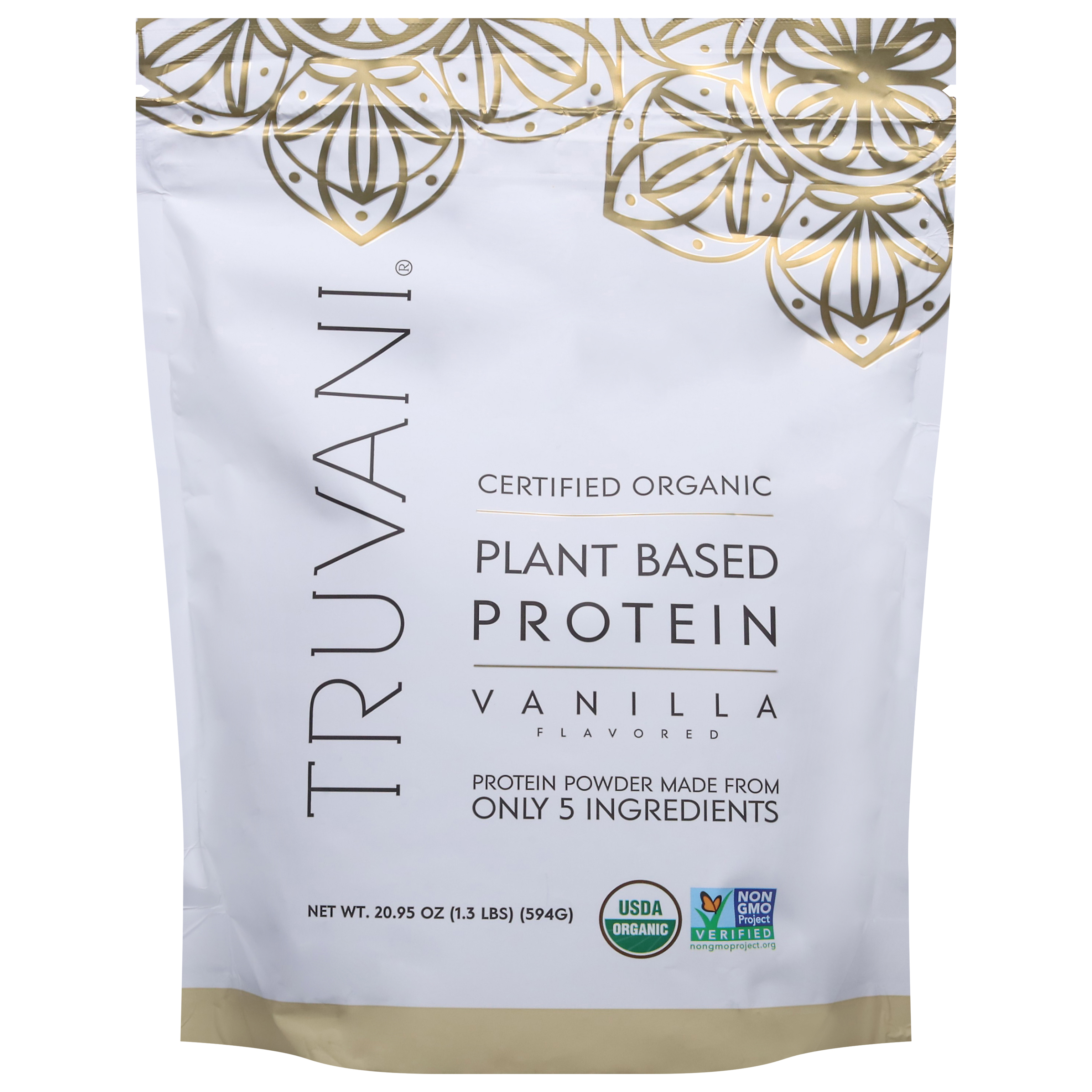 Truvani Plant Based Vanilla Flavored Protein Powder