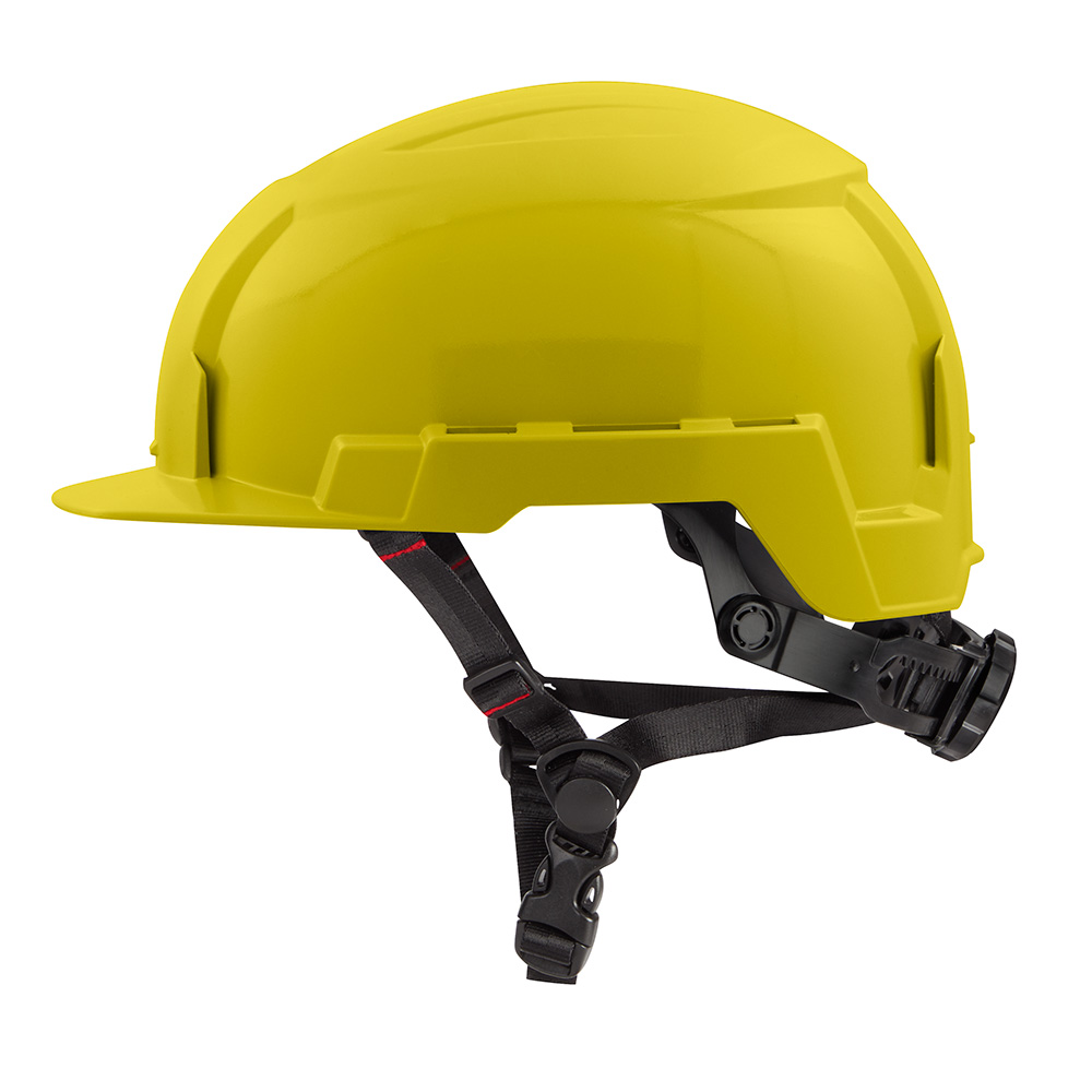 Product image for Milwaukee 48-73-1323 Yellow BOLT™ Front Brim Safety Helmet (USA) - Type 2, Class E, Unvented
