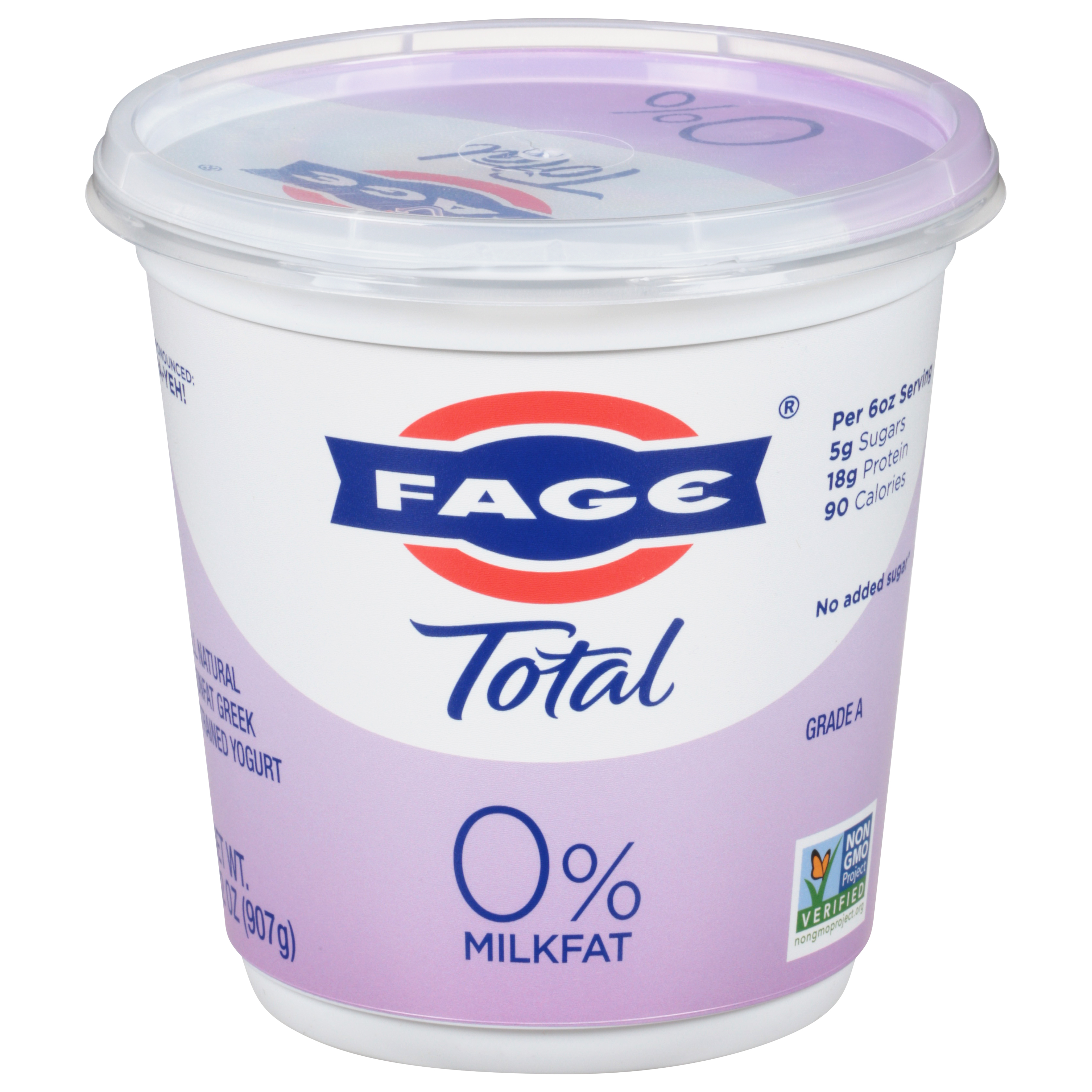 Fage Total 0% Milkfat Nonfat Greek Strained Yogurt
