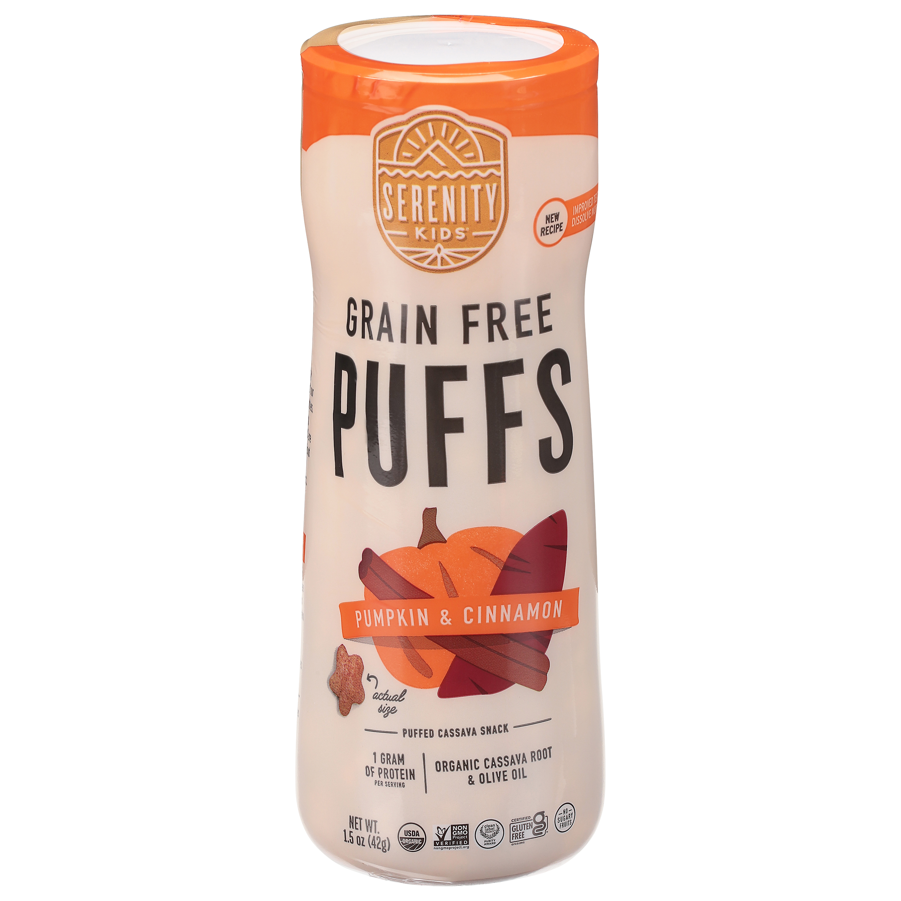 Serenity Kids Grain Free Pumpkin & Cinnamon Puffs