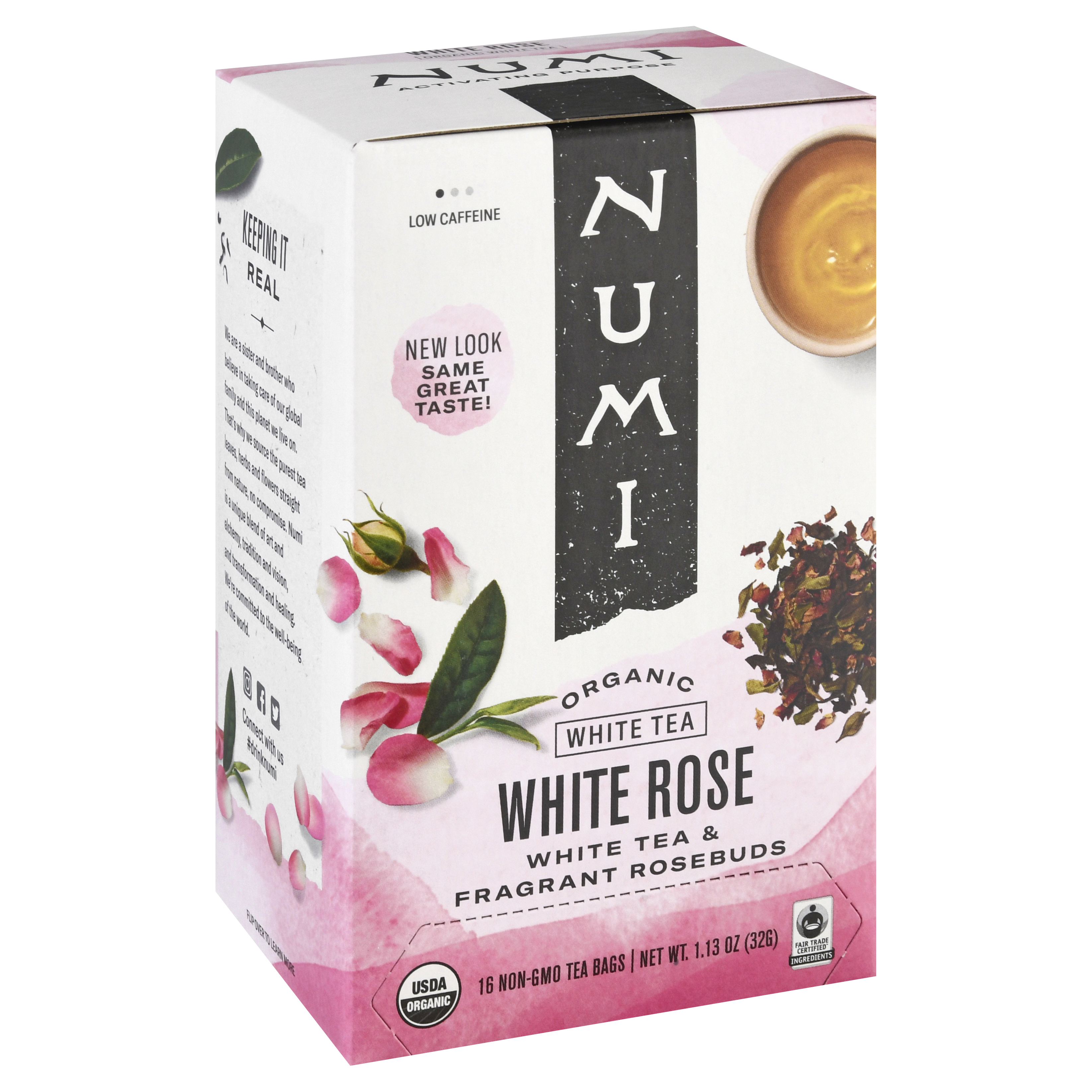 Numi Organic Tea Bags White Rose White Tea
