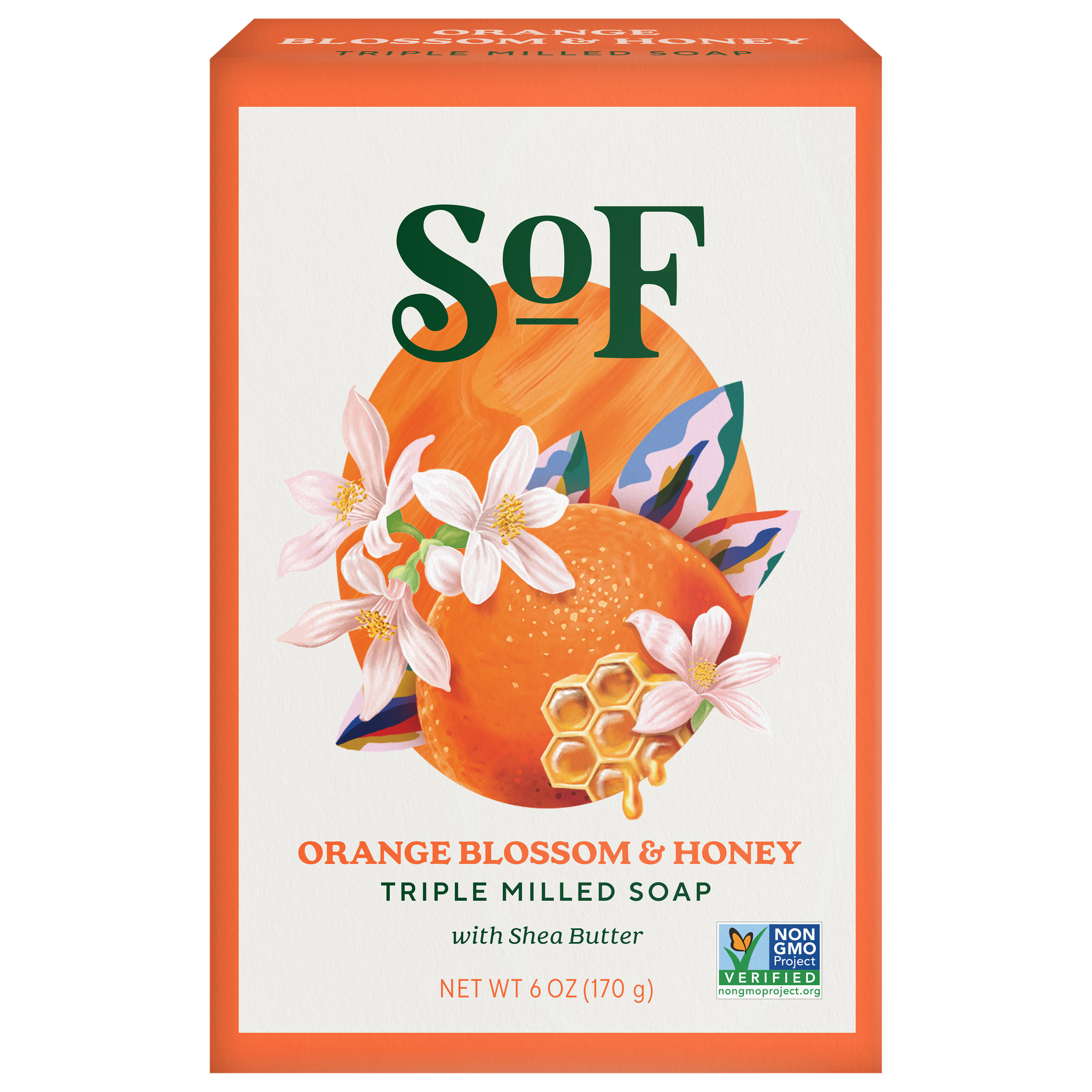SOF Triple Milled Orange Blossom & Honey Soap with Shea Butter
