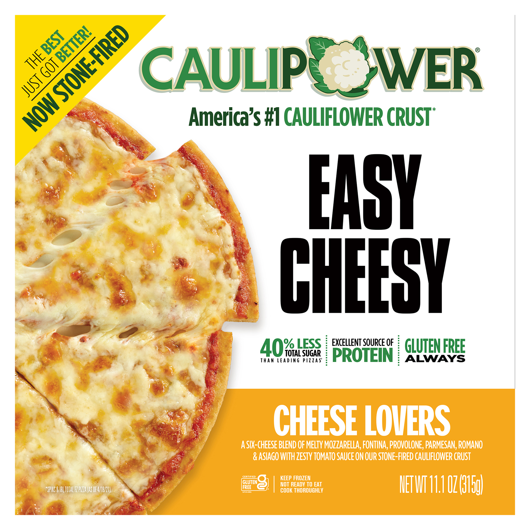Cheese Lovers Stone-fired Cauliflower Crust Pizza