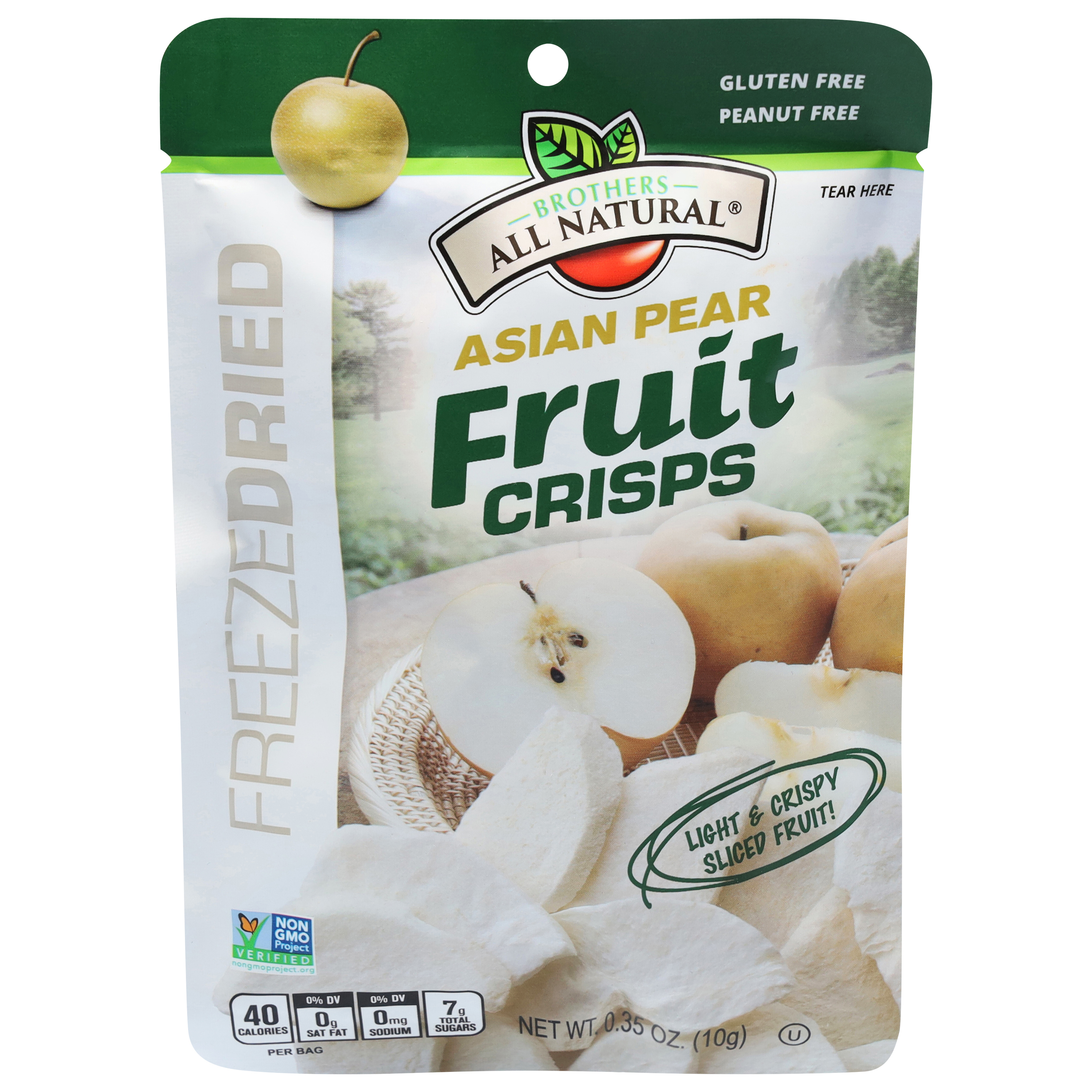 Brothers All Natural Freeze Dried Asian Pear Fruit Crisps