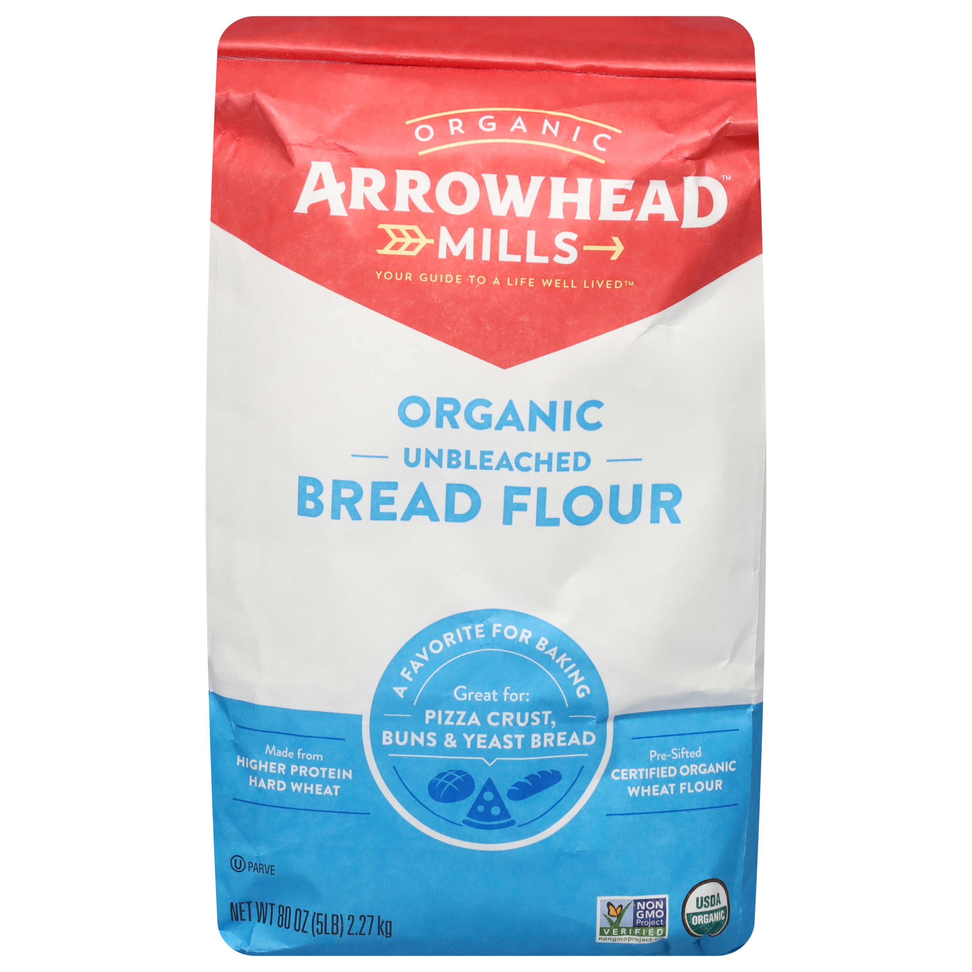 Arrowhead Mills Unbleached Organic Bread Flour,