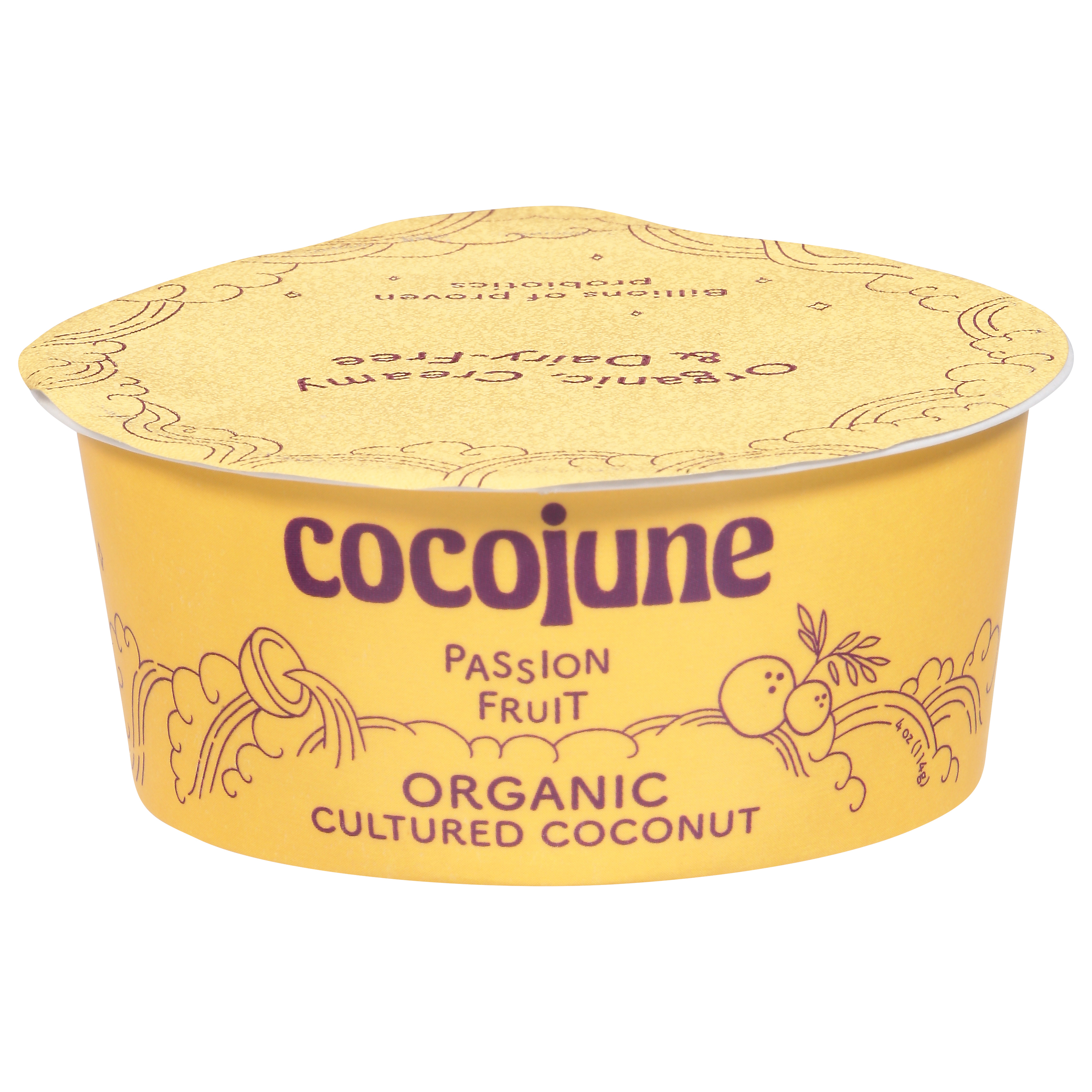 Cocojune Organic Passion Fruit Cultured Coconut