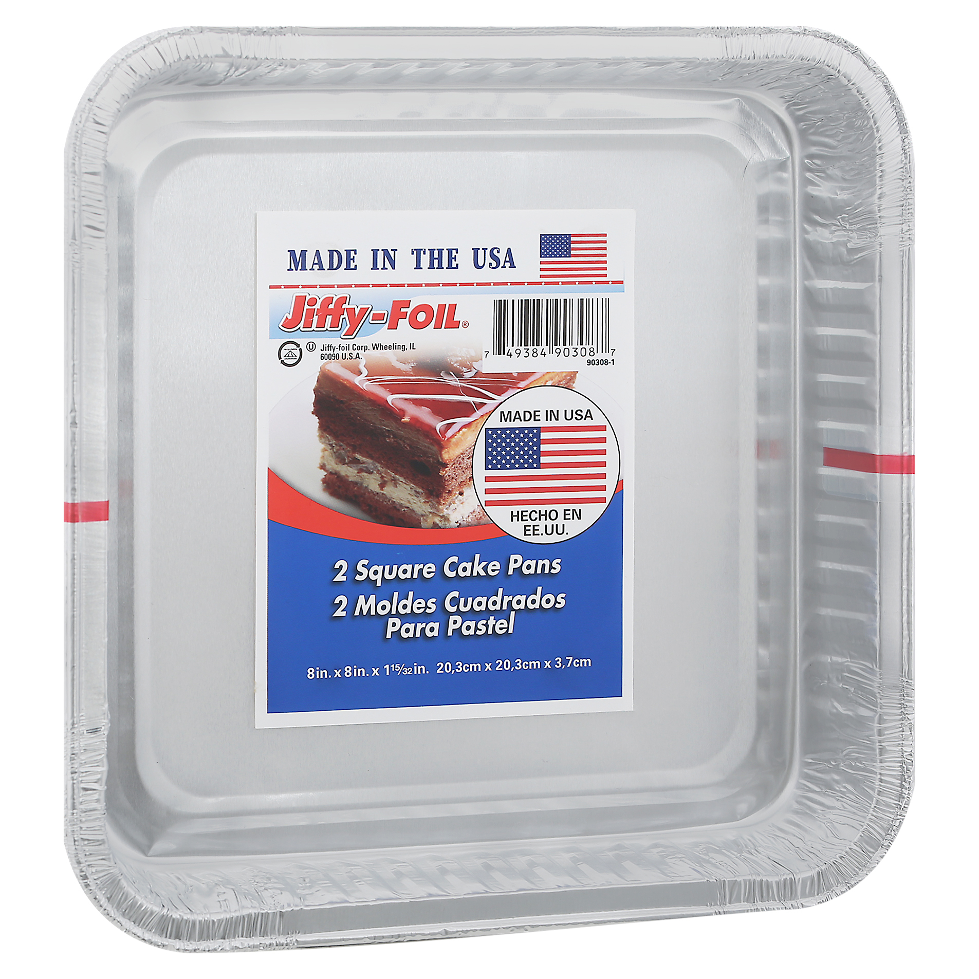 Jiffy-Foil Square Cake Pans 2 ea