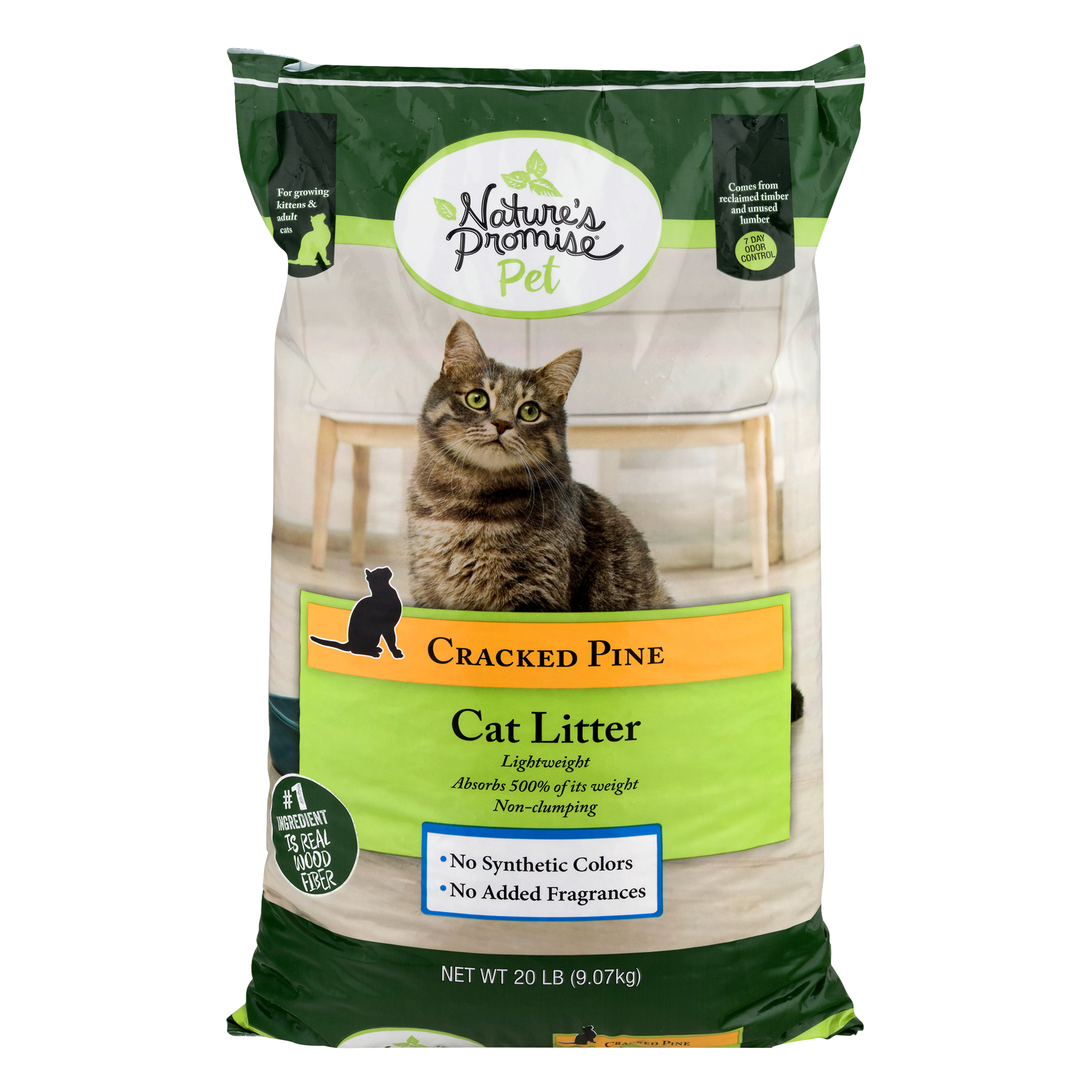 Nature's Promise Pet Cracked Pine Cat Litter 20 lb BAG