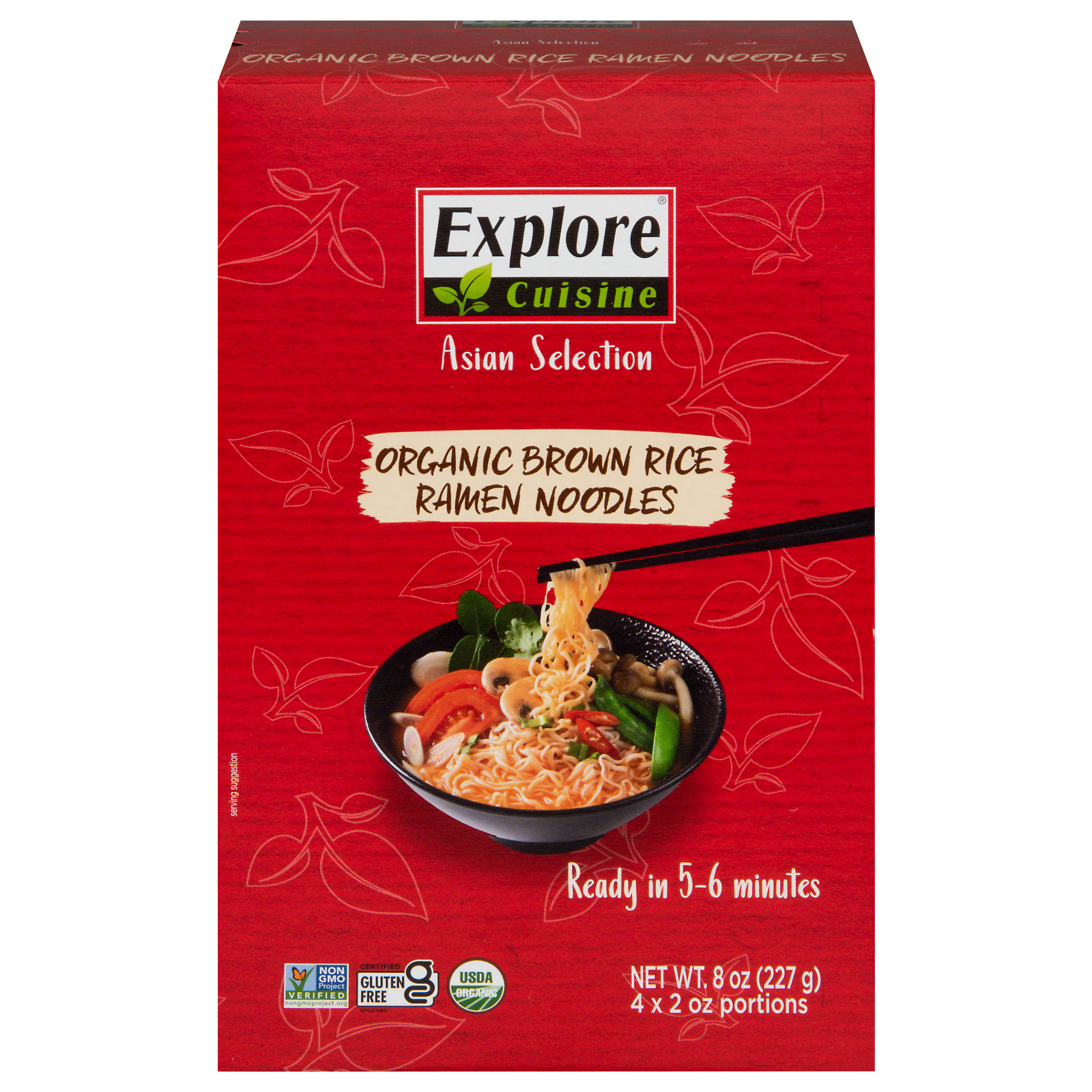 Explore Cuisine Asian Selection Brown Rice Organic Ramen Noodles 4 - 2 oz Portions