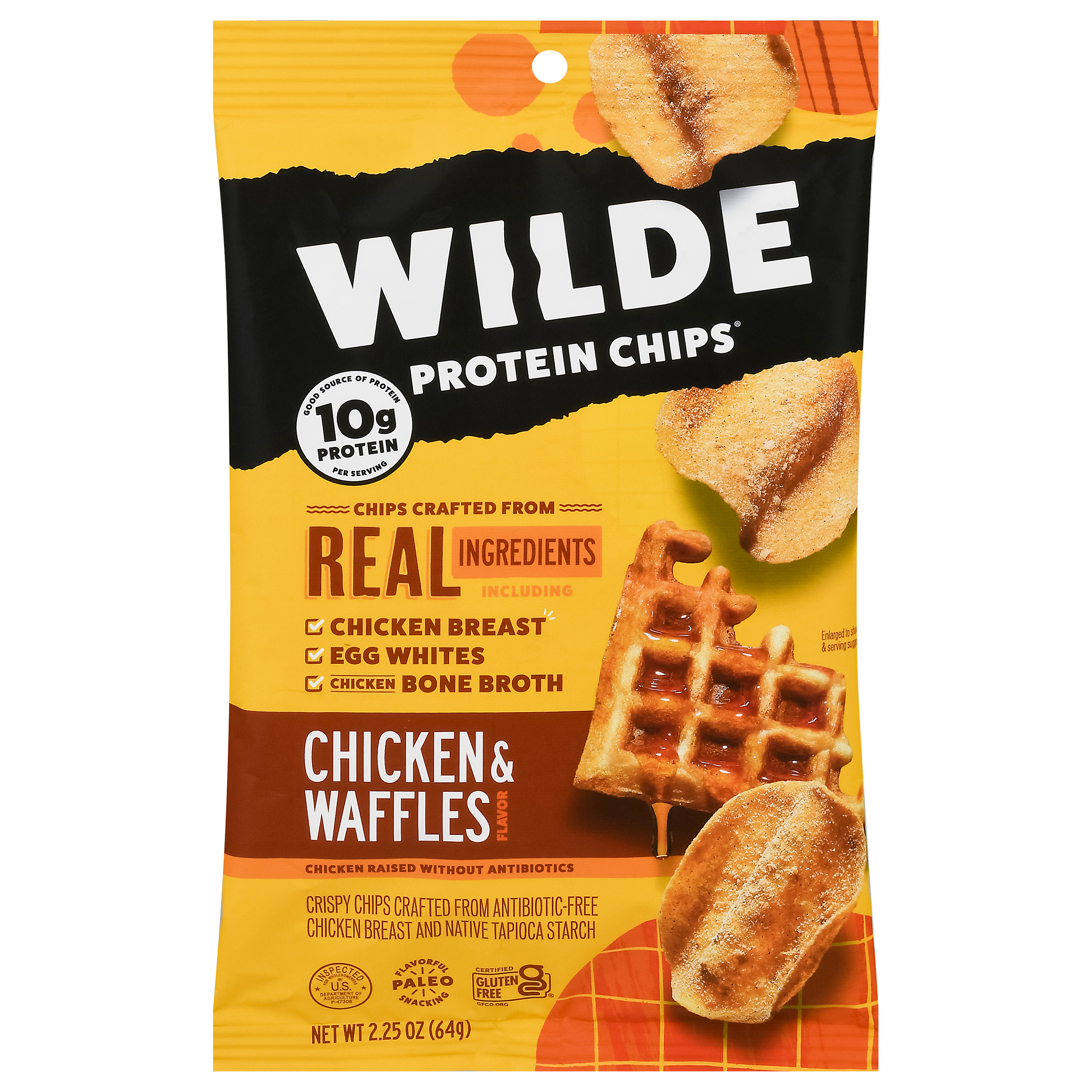 Wilde Chicken & Waffles Flavor Protein Chips