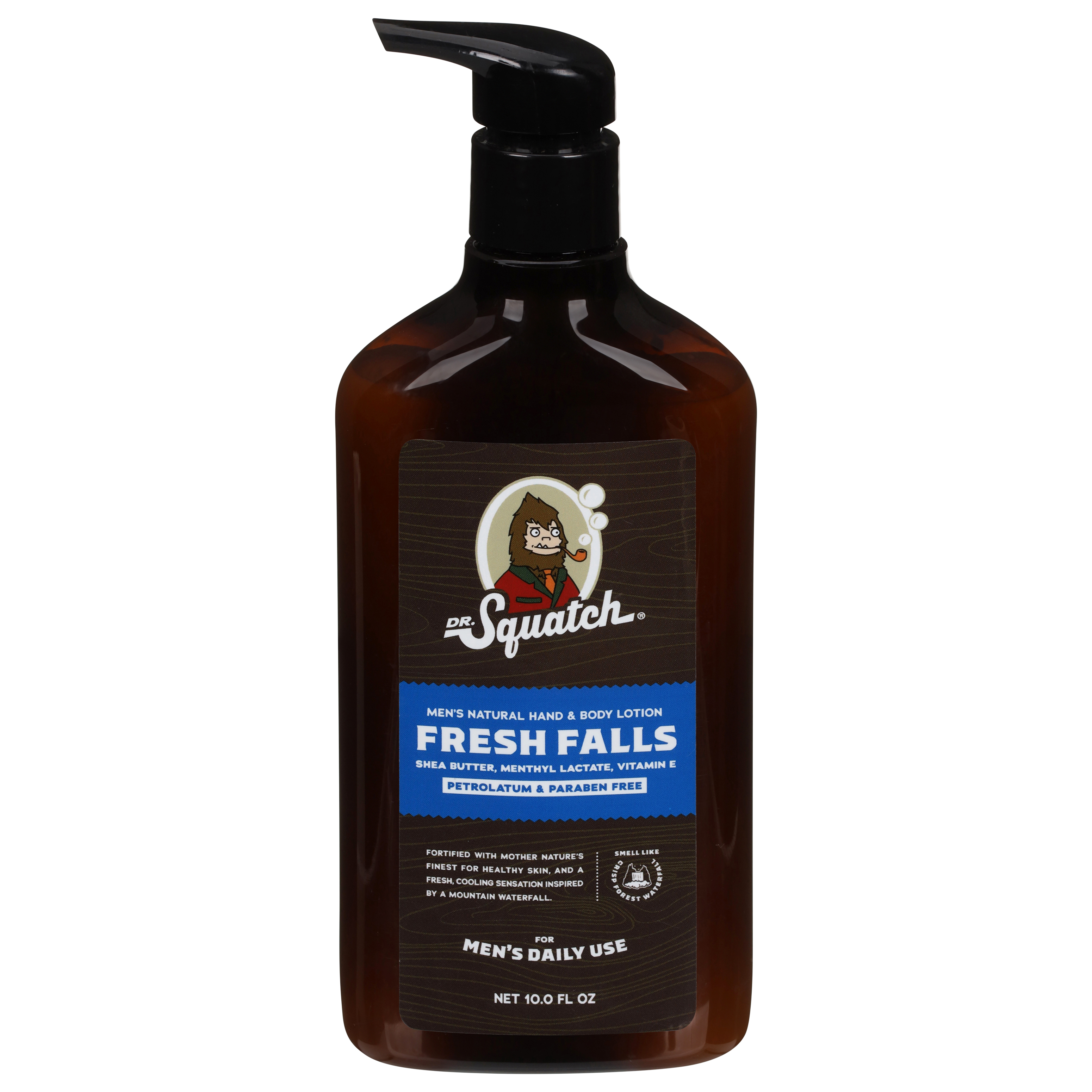 Dr. Squatch Men's Natural Hand & Body Fresh Falls Lotion