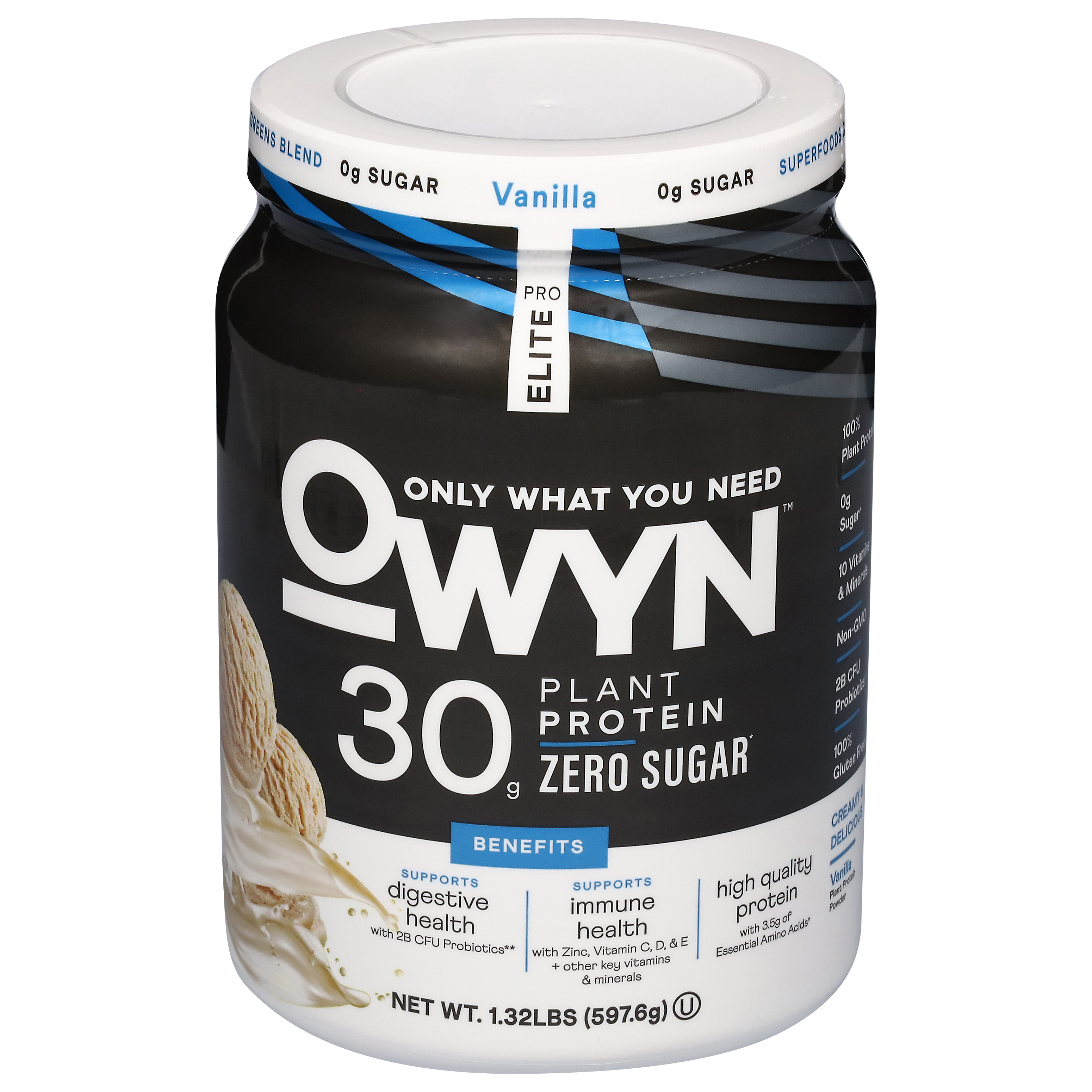 OWYN Elite Pro Zero Sugar Vanilla Plant Protein