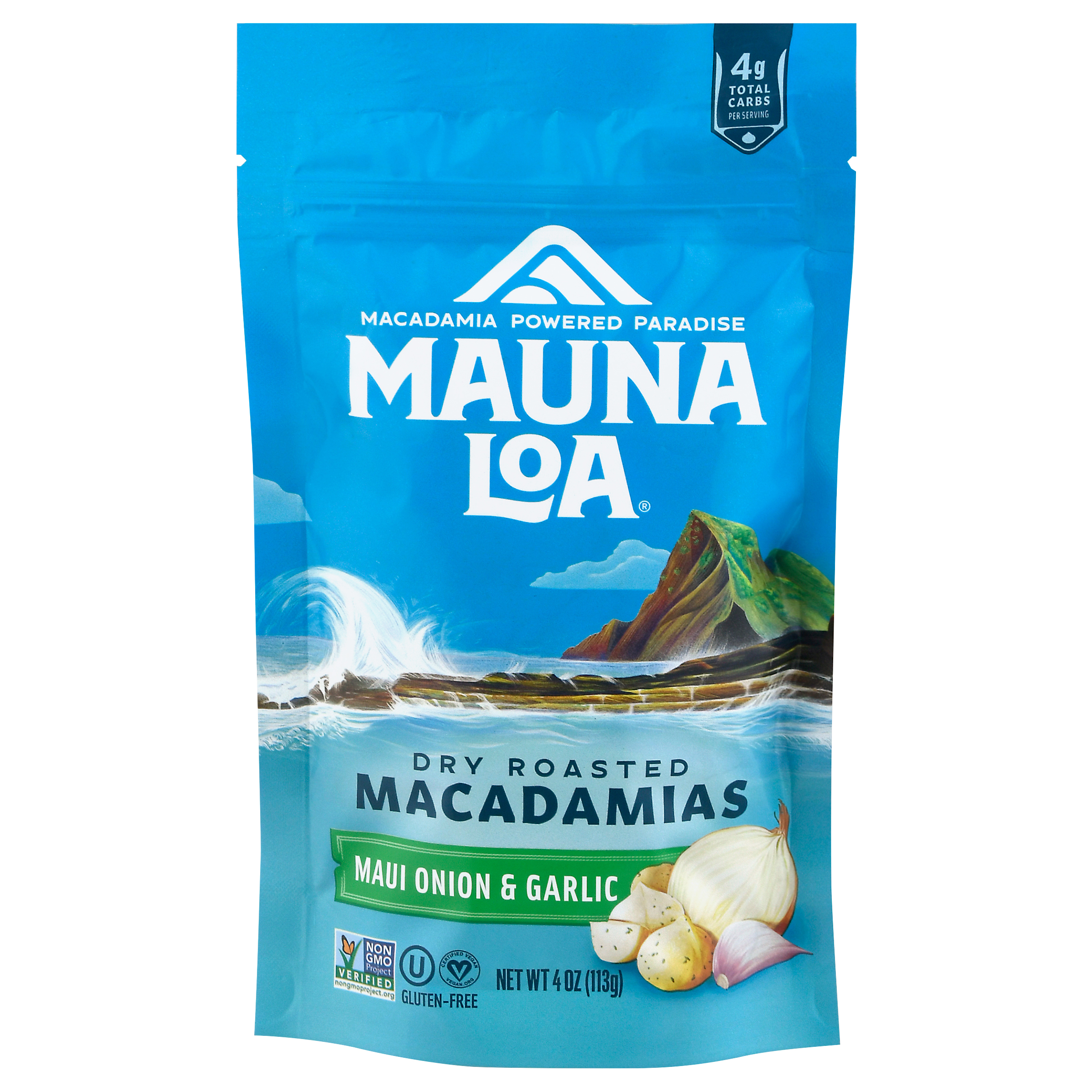 Mauna Loa Dry Roasted Maui Onion & Garlic Macadamias