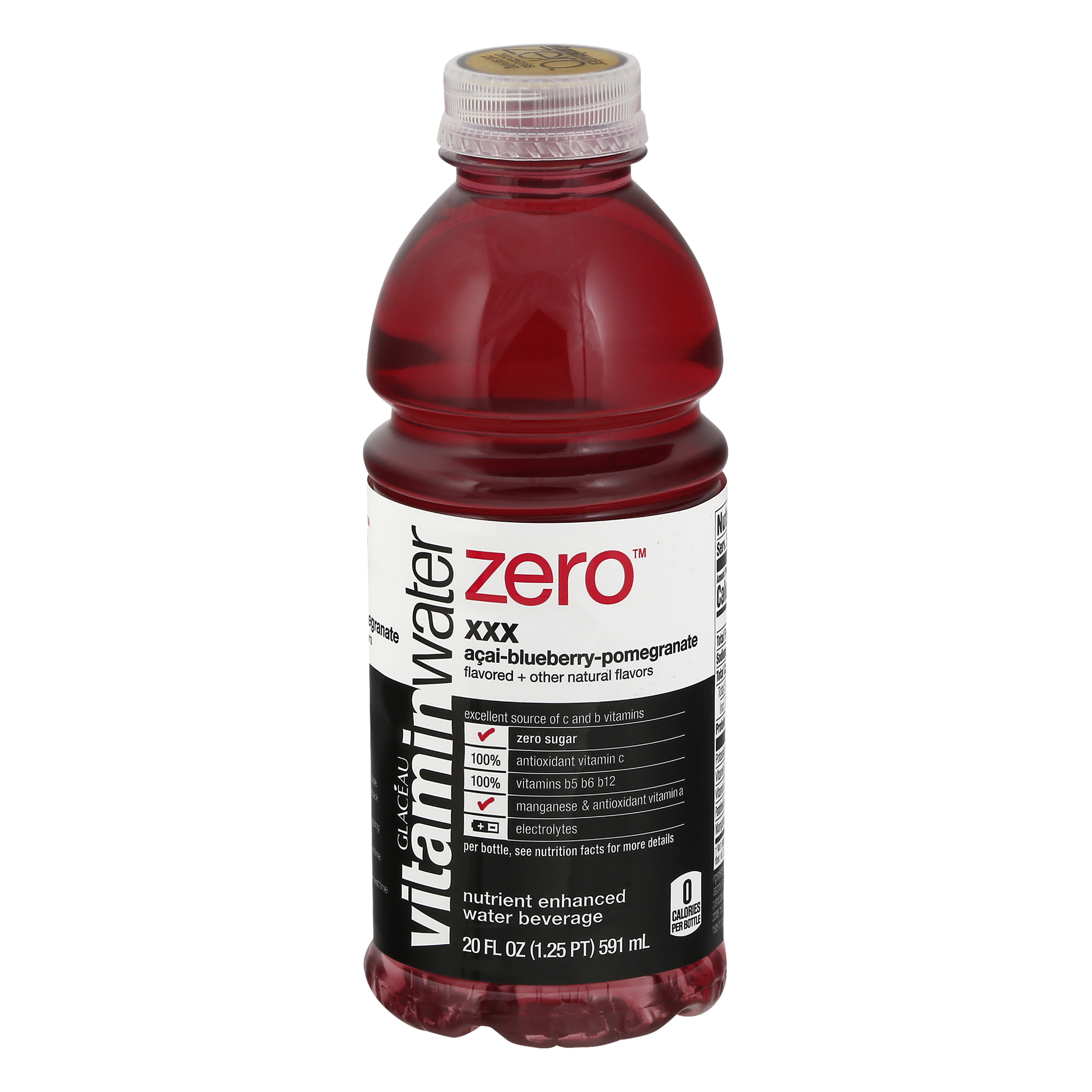 Glaceau VitaminWater Zero Nutrient Enhanced Acai-Blueberry-Pomegranate Water Beverage