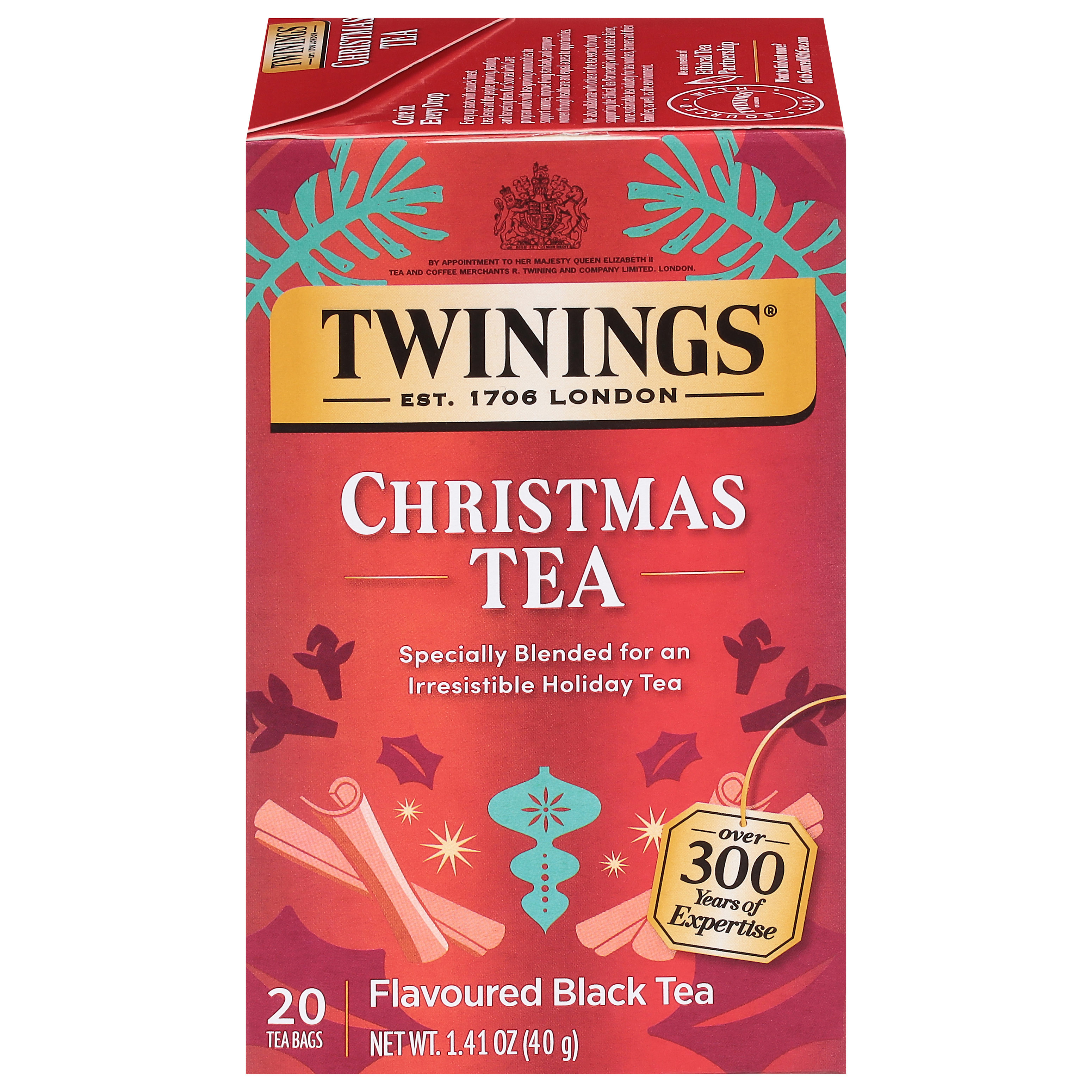 Twinings Christmas Tea Black Tea 20 Tea Bags