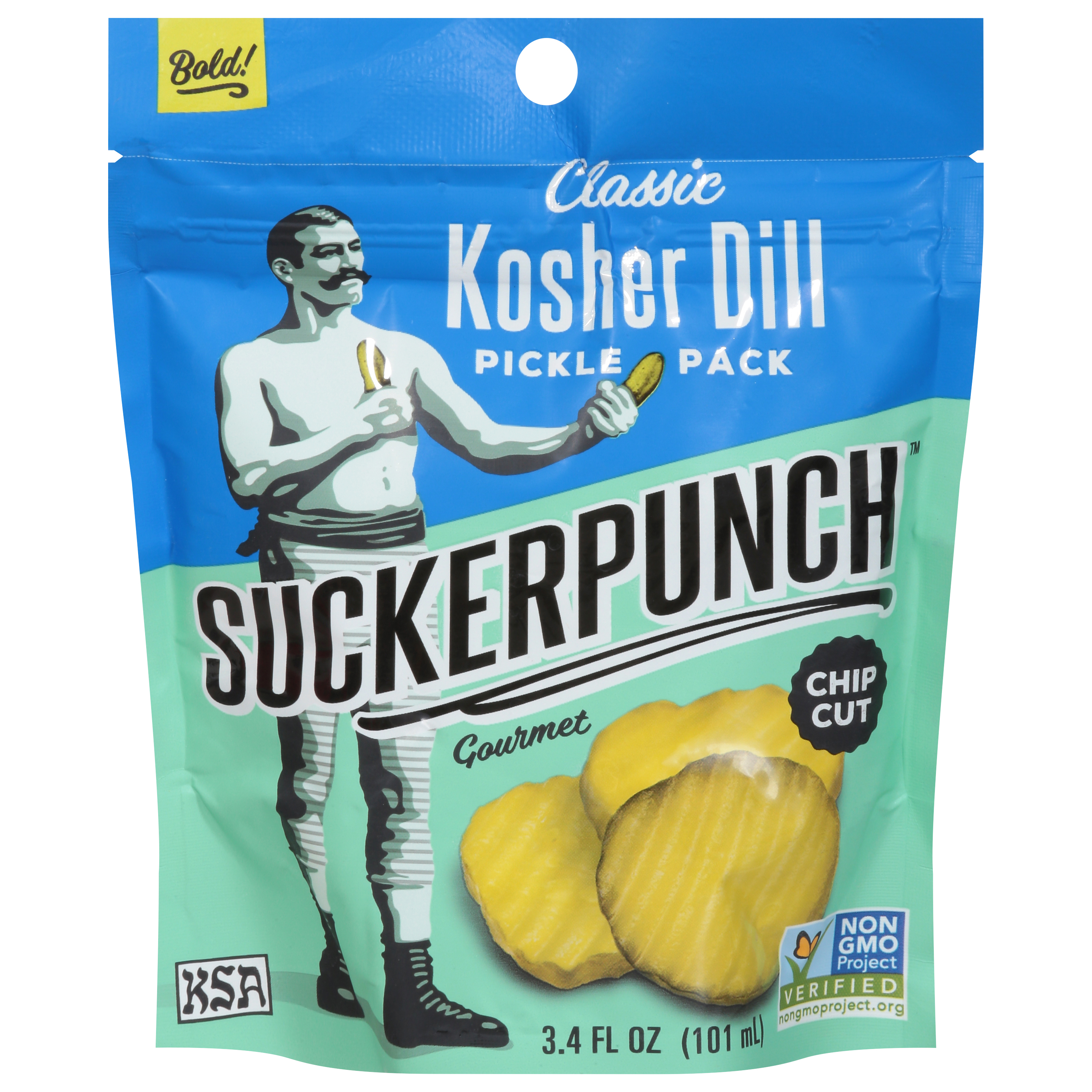 SuckerPunch Gourmet Chip Cut Classic Kosher Dill Pickles Chips