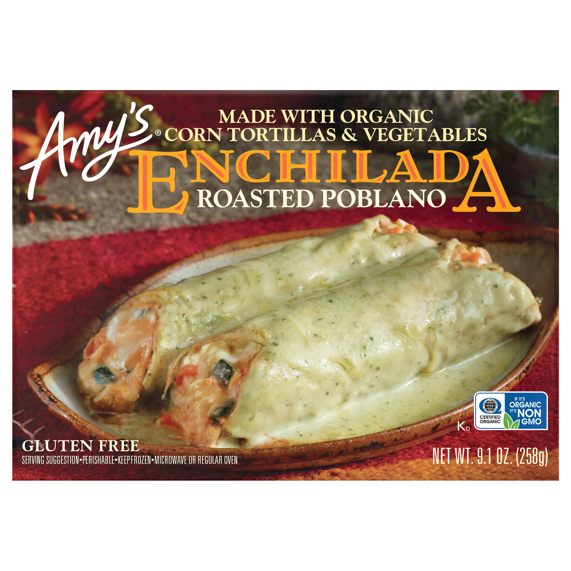 Amy's Roasted Poblano Enchilada