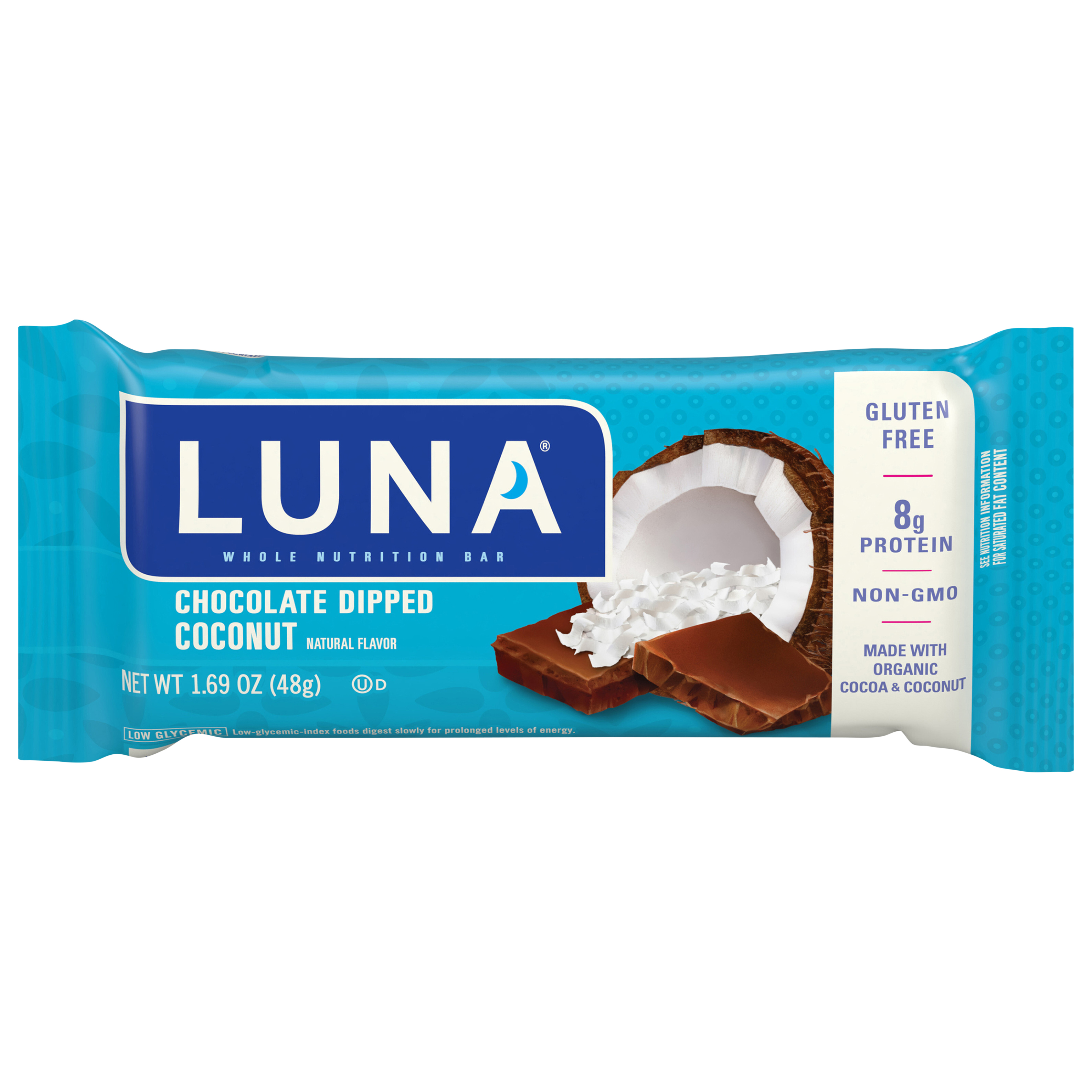 LUNA - Chocolate Dipped Coconut - Whole Nutrition Bar - 1.69 oz.