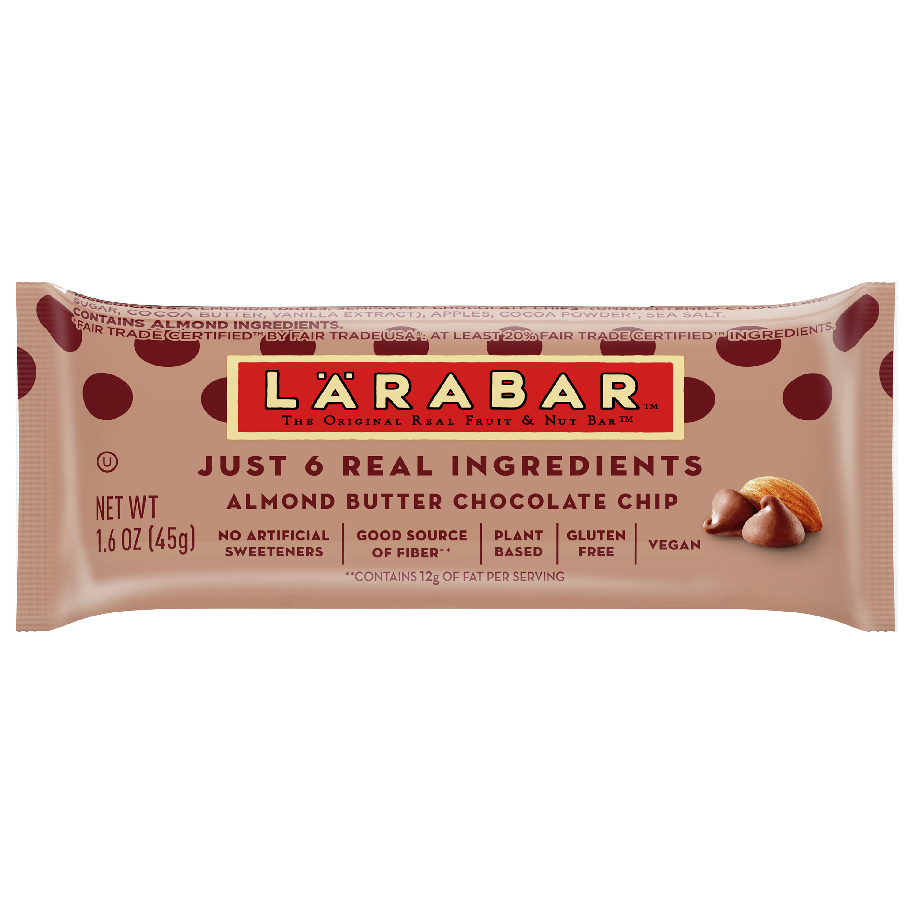 Larabar Almond Butter Chocolate Chip The Original Fruit and Nut Food Bar