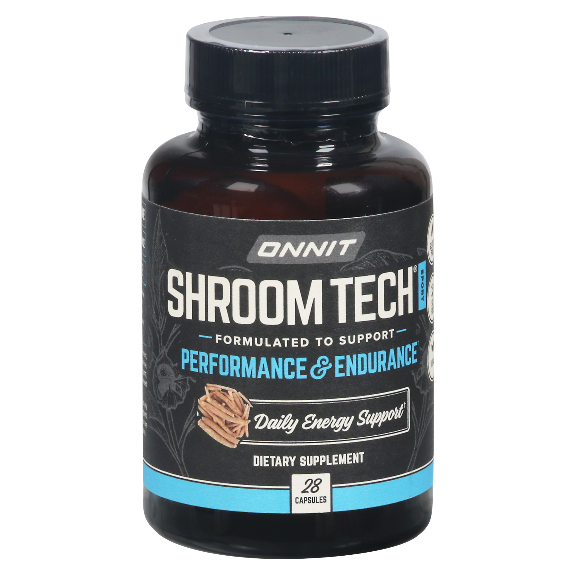 Onnit Shroom Tech Sport Capsules Performance & Endurance Daily Energy Support 28 Capsules