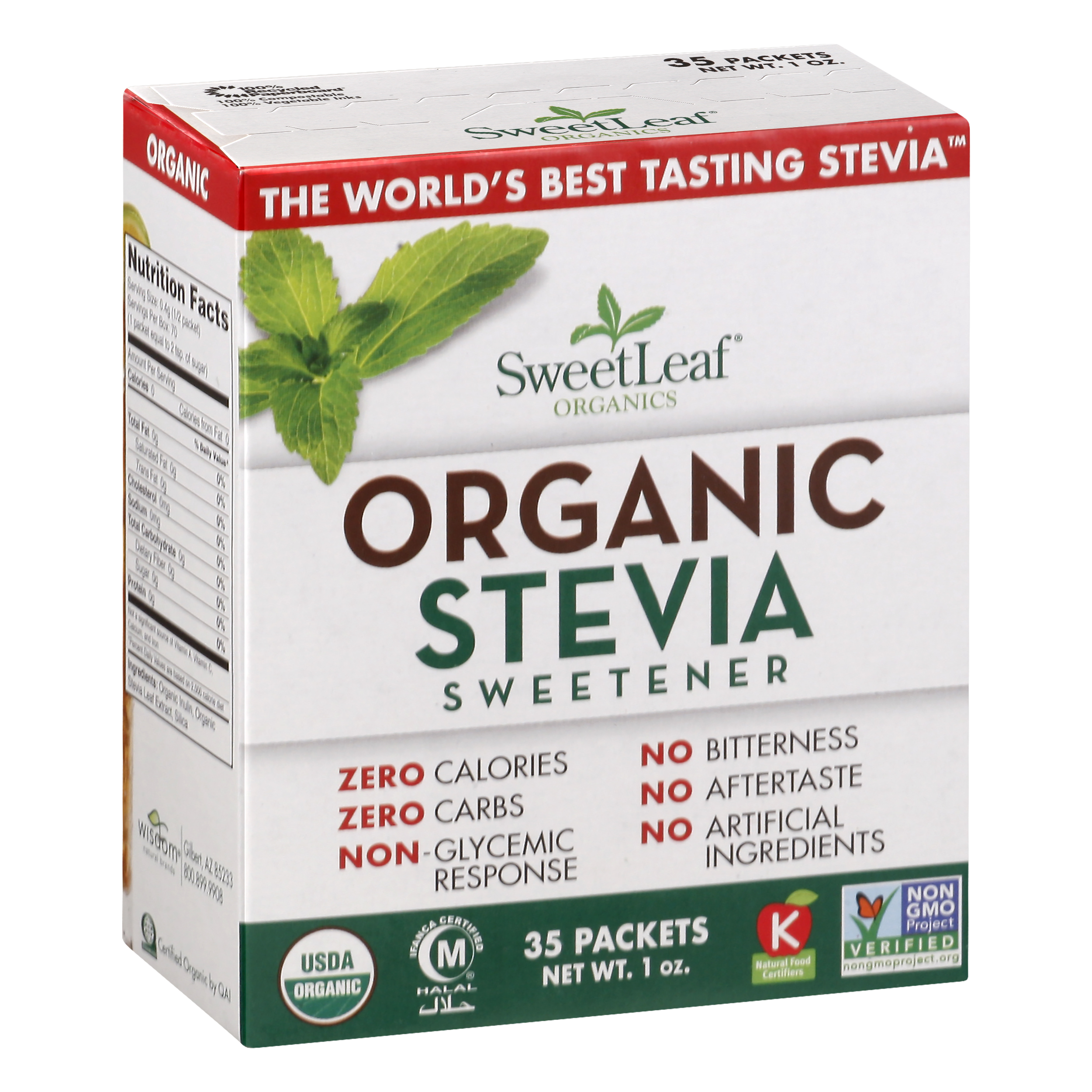 SweetLeaf Organics Organic Stevia Sweetener