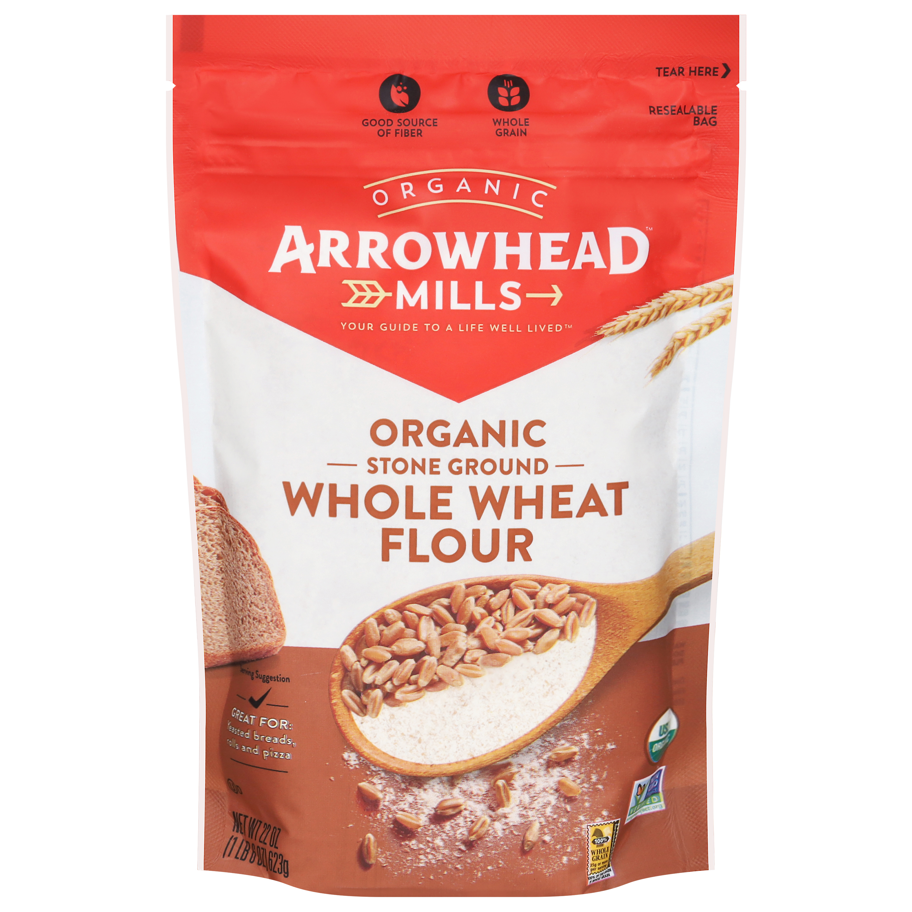 Arrowhead Mills Organic Stone Ground Whole Wheat Flour