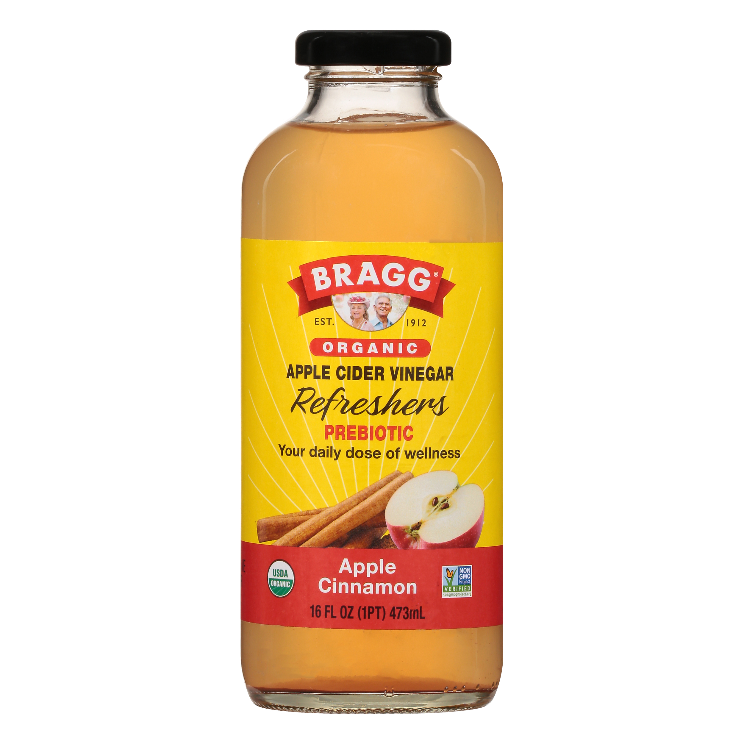 Bragg Refreshers Prebiotic Organic Apple Cinnamon Apple Cider Vinegar