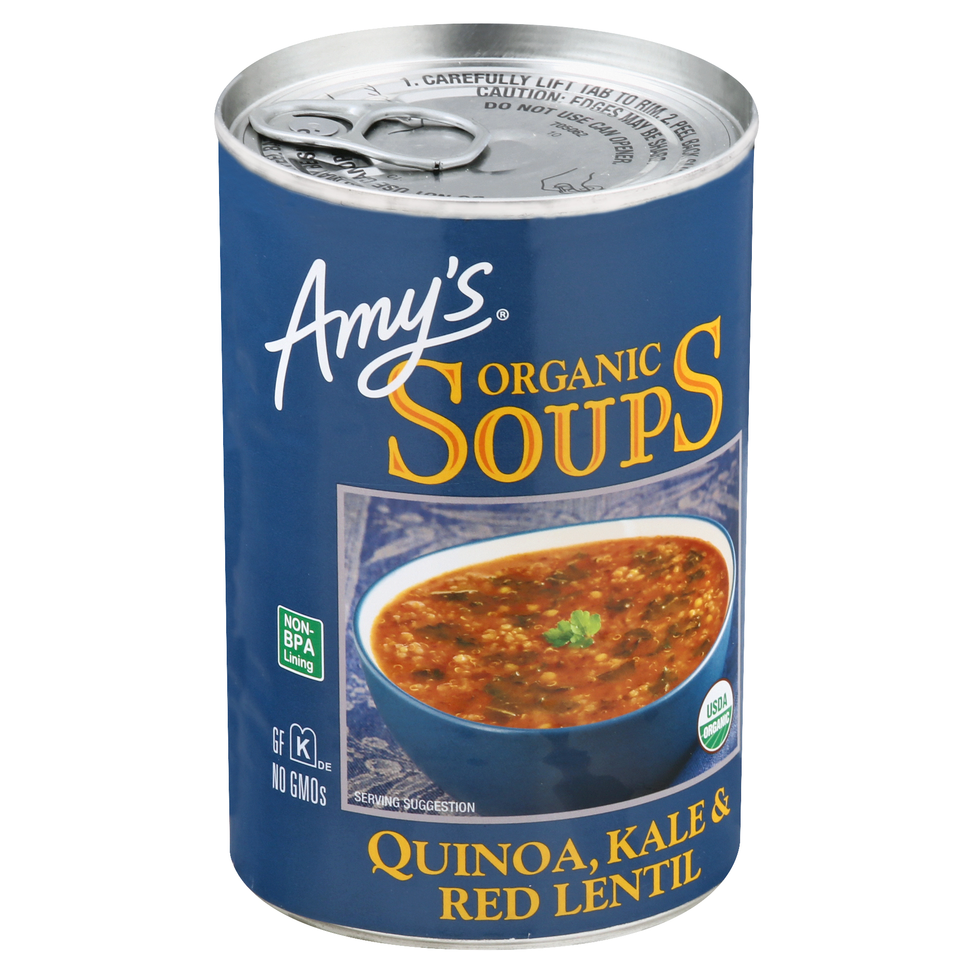 Amys Organic Quinoa, Kale & Red Lentil Soup