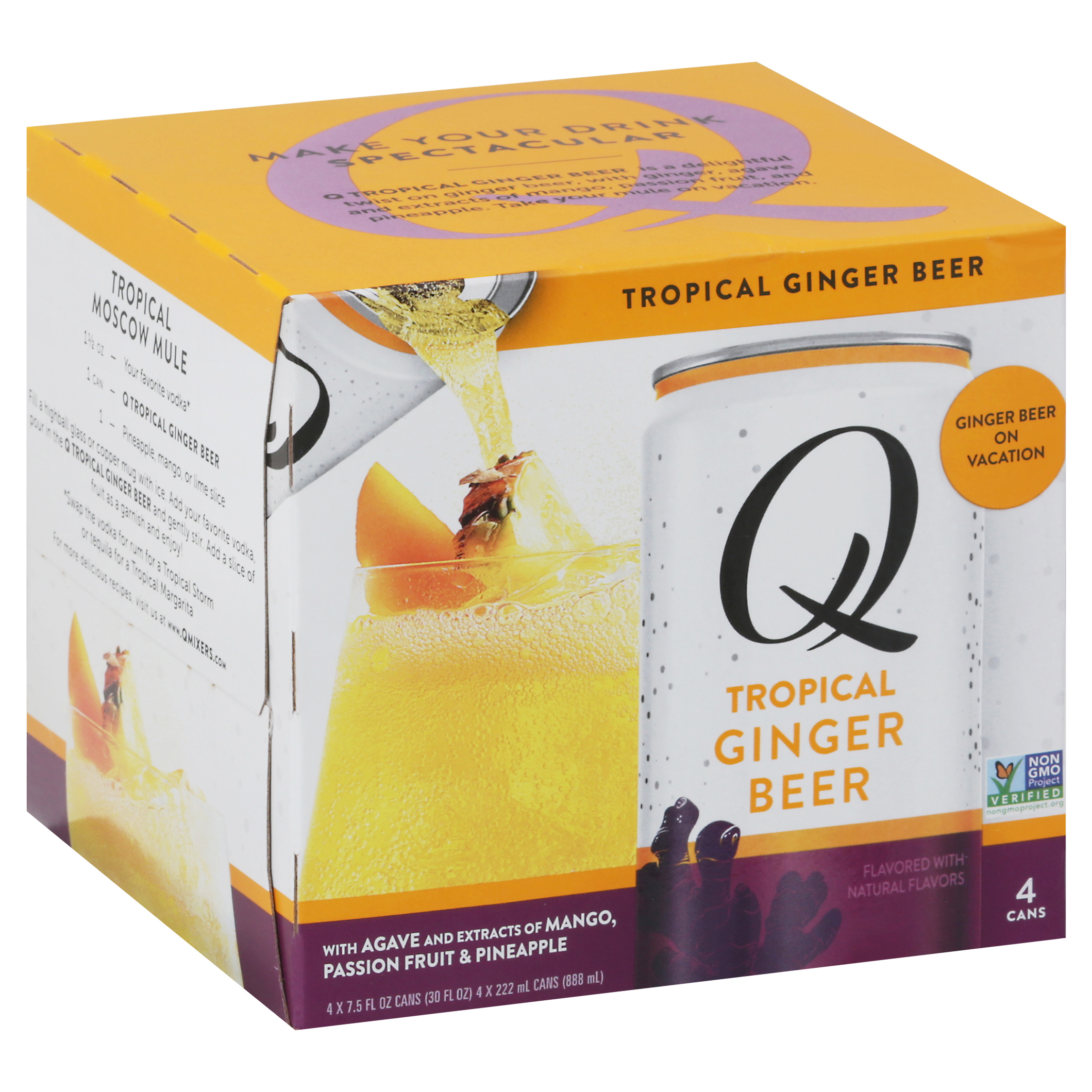 Q Tropical Ginger Beer 4 cans