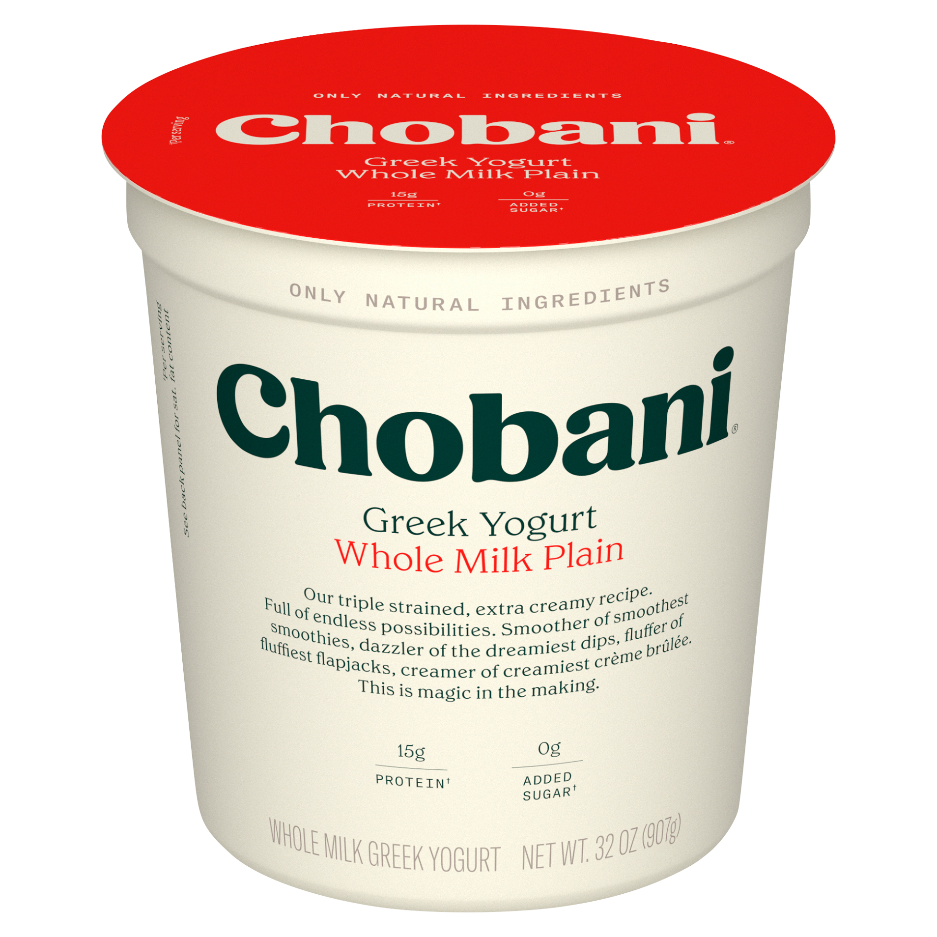 Chobani® Whole Milk Plain Greek Yogurt