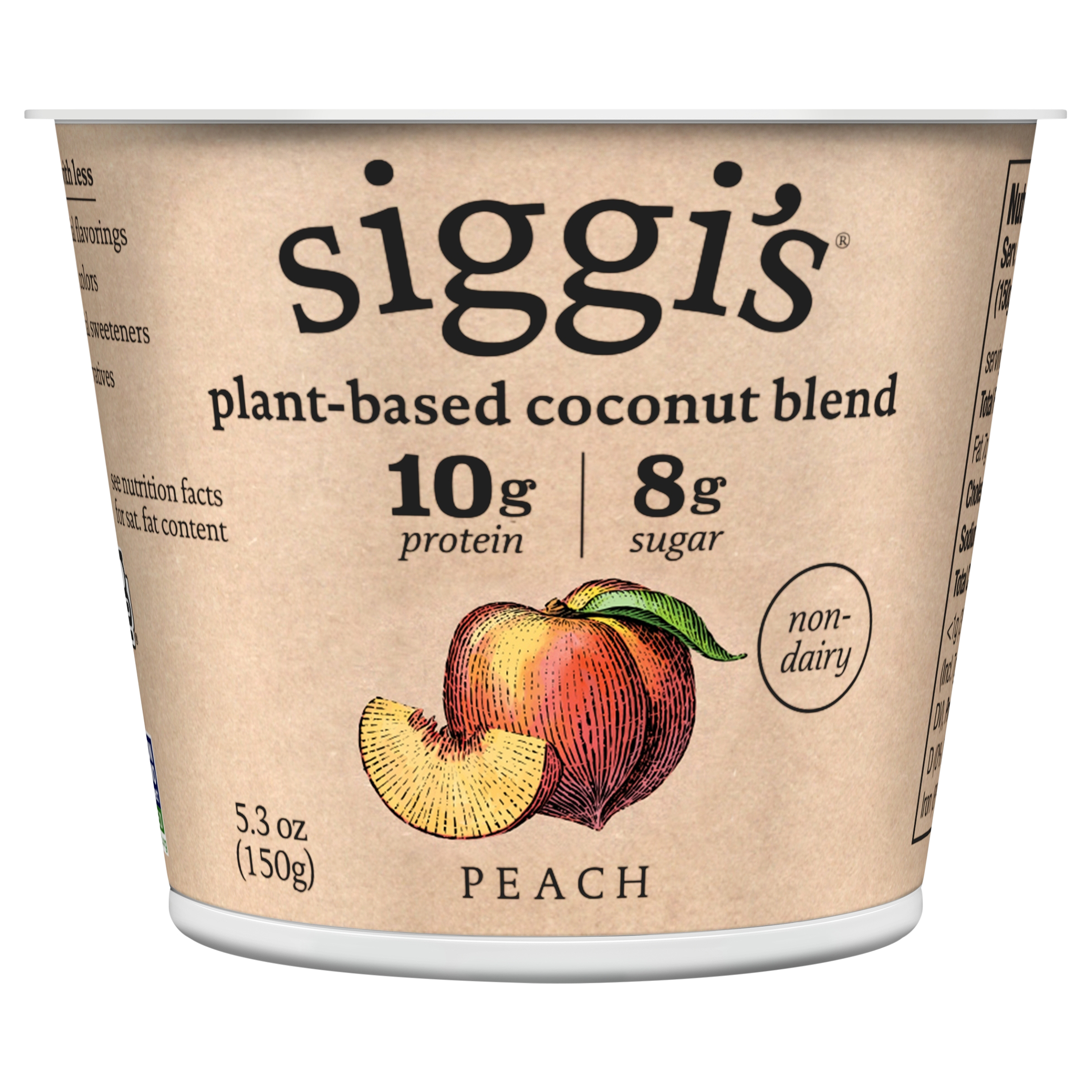 siggi's Peach (5.3oz) Plant Based Coconut Blend