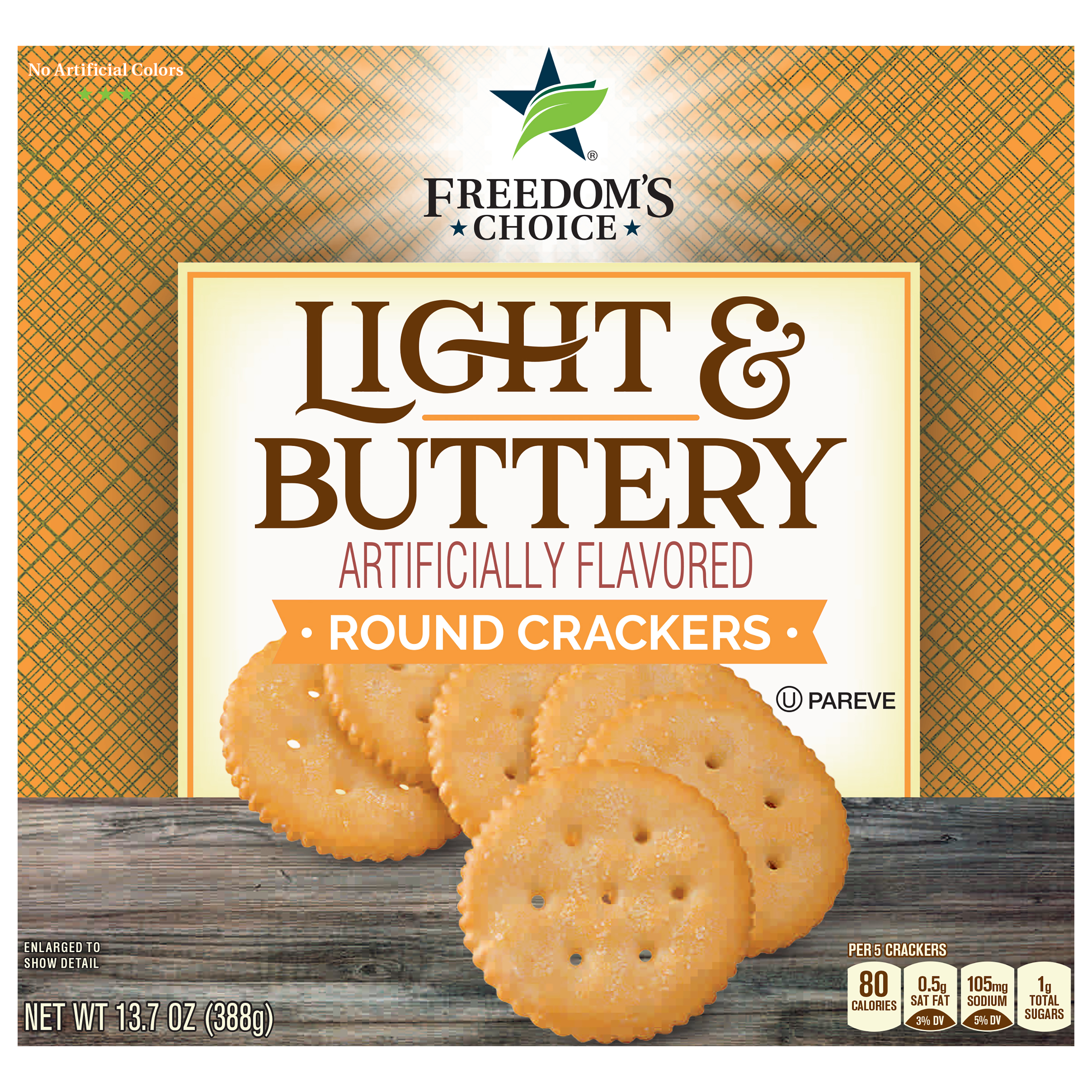 Freedom's Choice Round Light & Buttery Crackers 13.7 oz