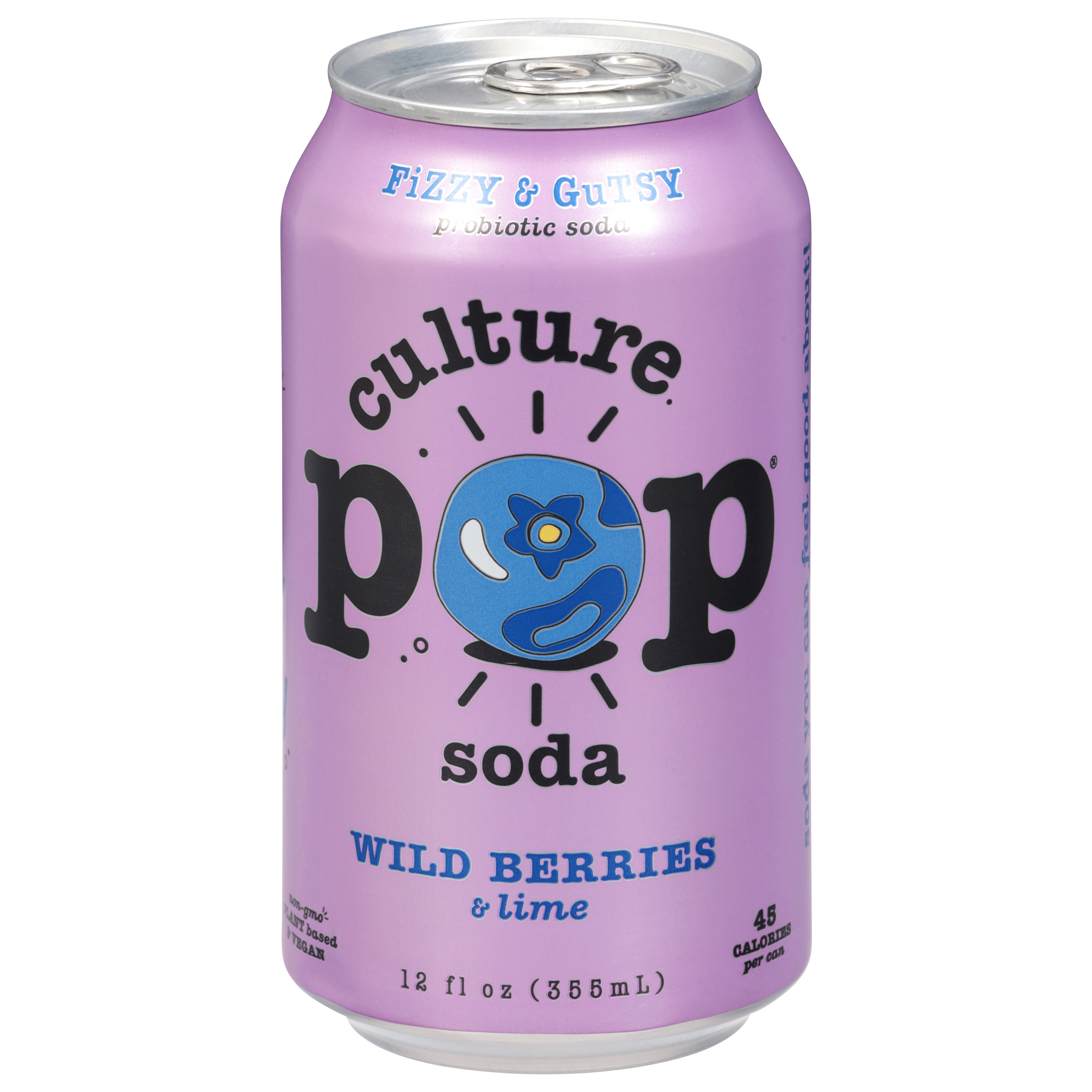 Culture Pop Wild Berries & Lime Probiotic Soda