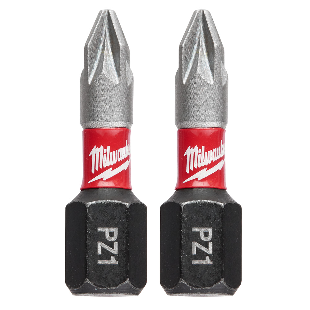 SHOCKWAVE 2-Piece Impact Phillips #1 Insert Bits (2 Pack)