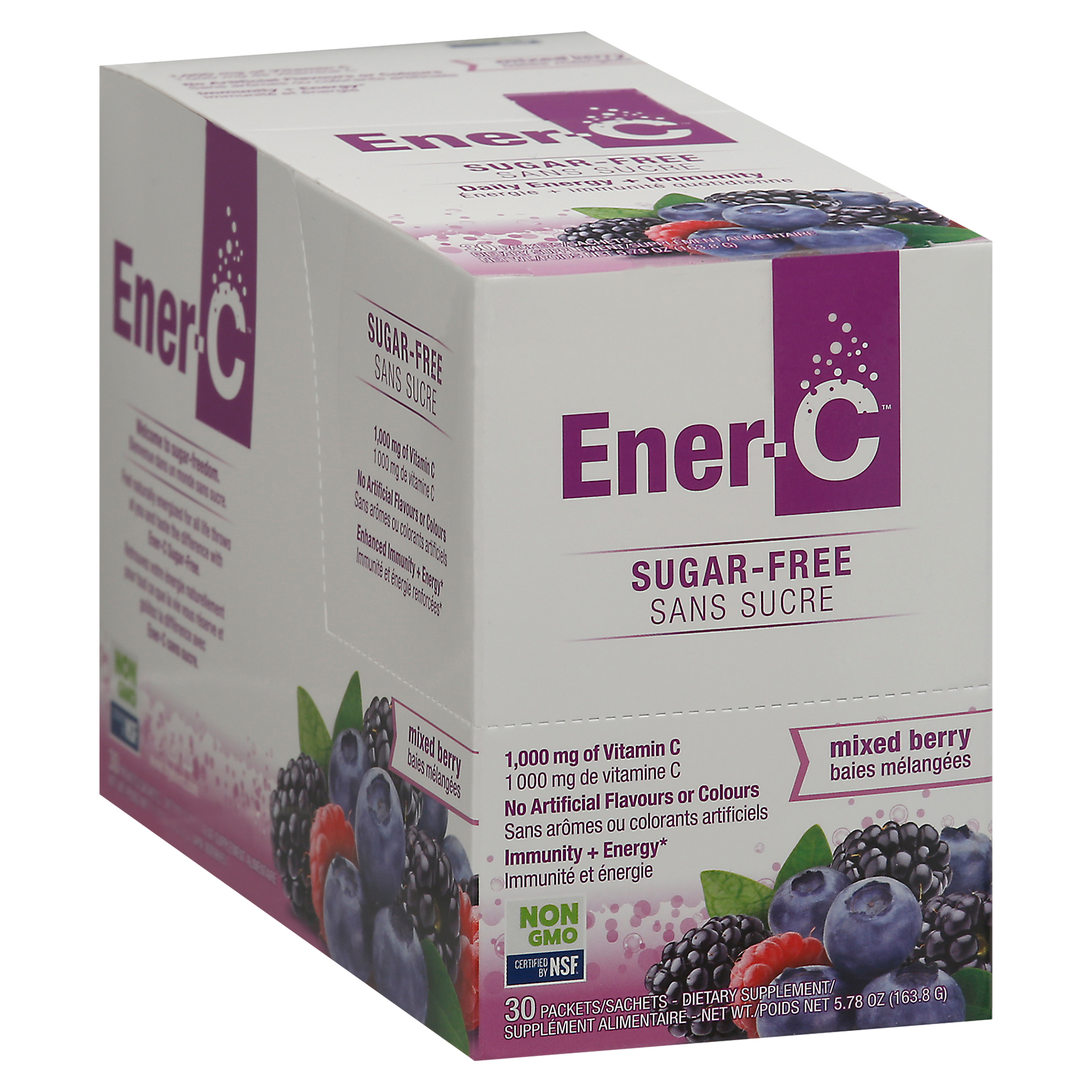 Ener-C Sugar-Free Mixed Berry 1000 mg Vitamin C 30 Packets