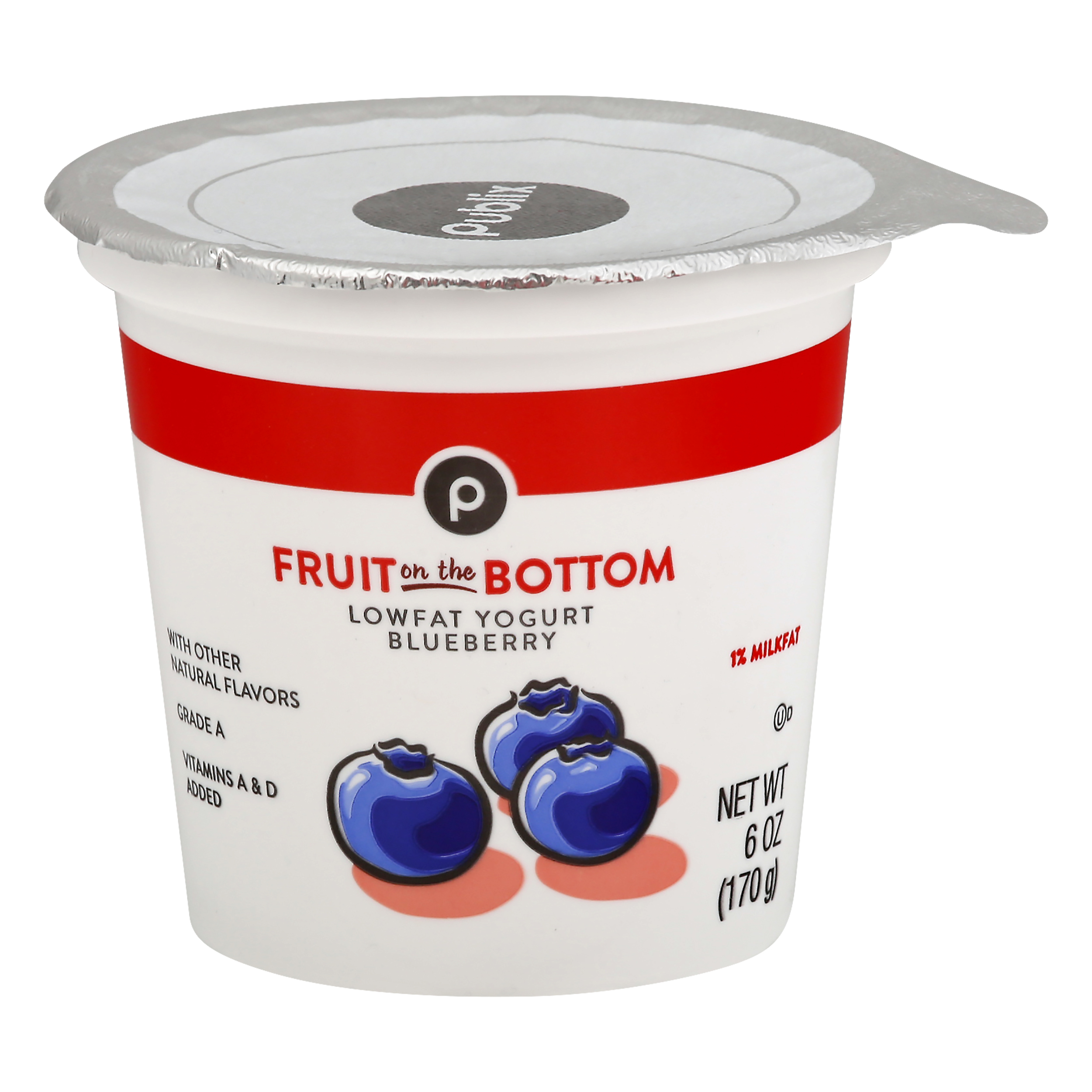 Publix Fruit on the Bottom Lowfat Blueberry Yogurt 6 oz CUP\TUB