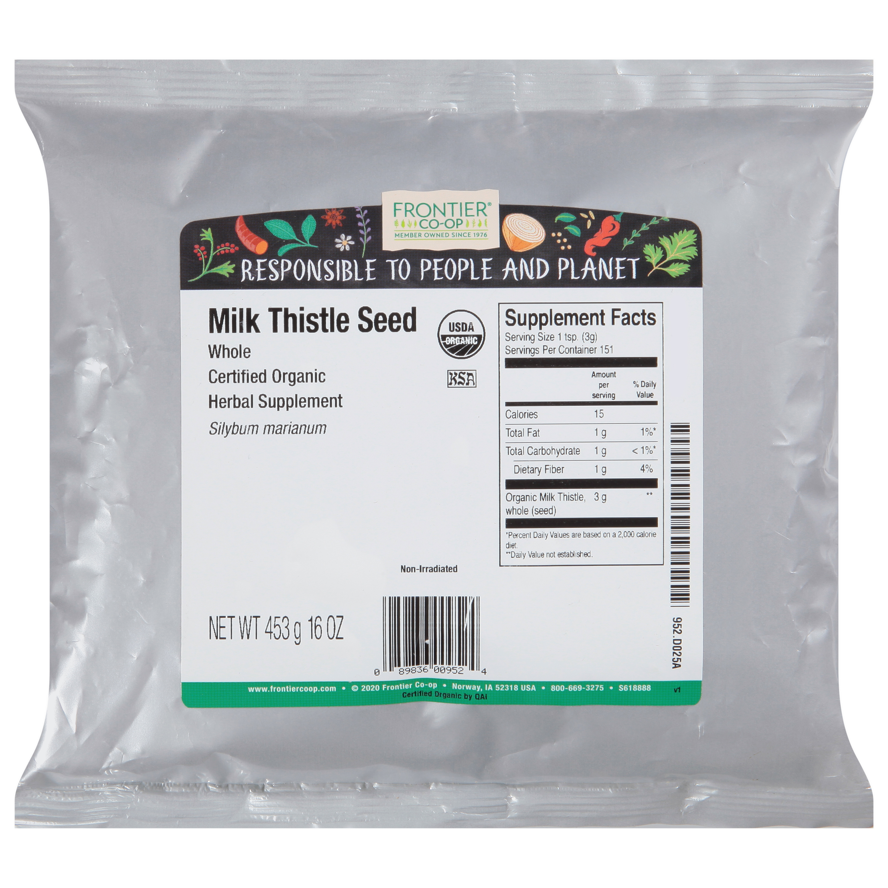 Frontier Co-op Whole Milk Thistle Seed