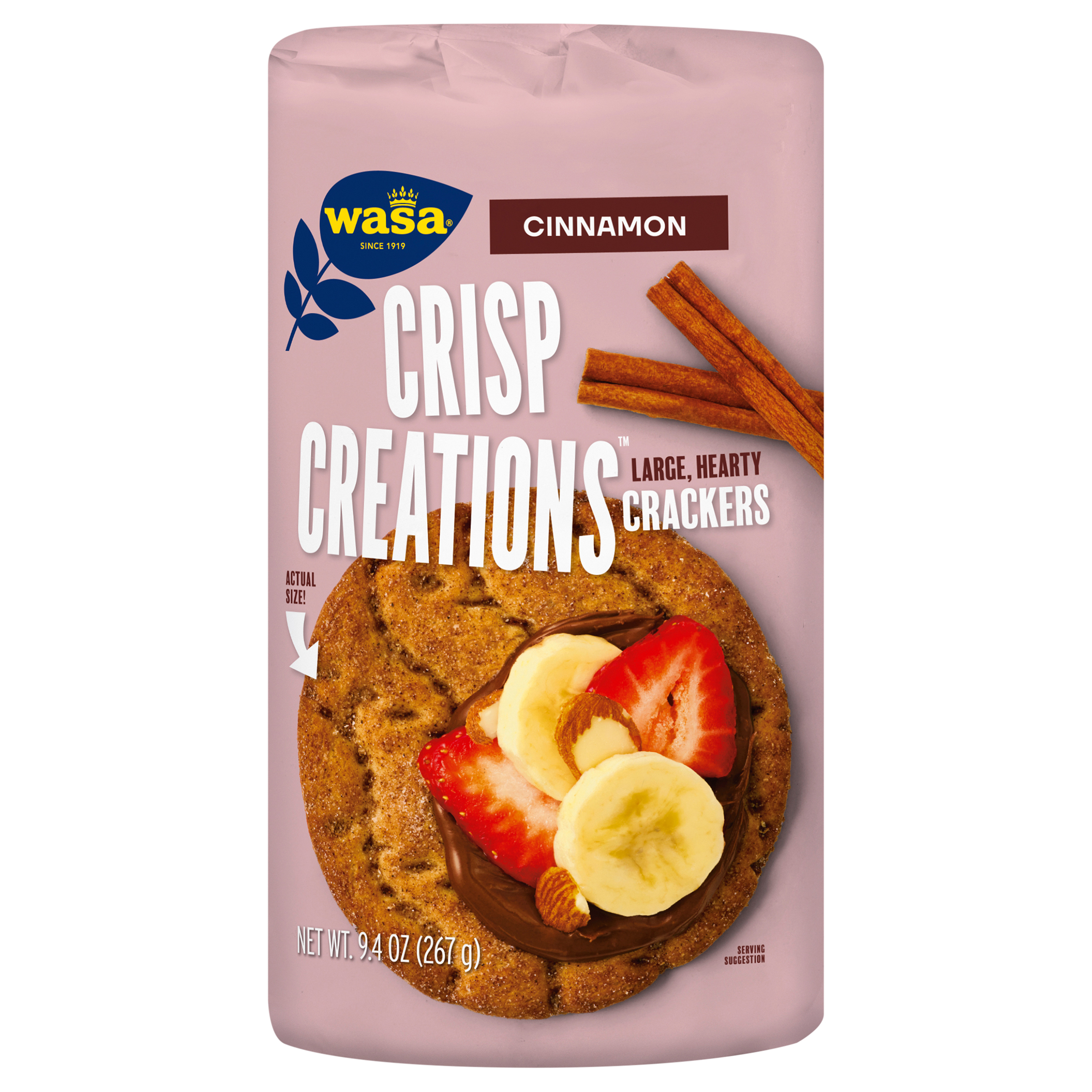 Wasa Crisp Creations Cinnamon Crackers Large