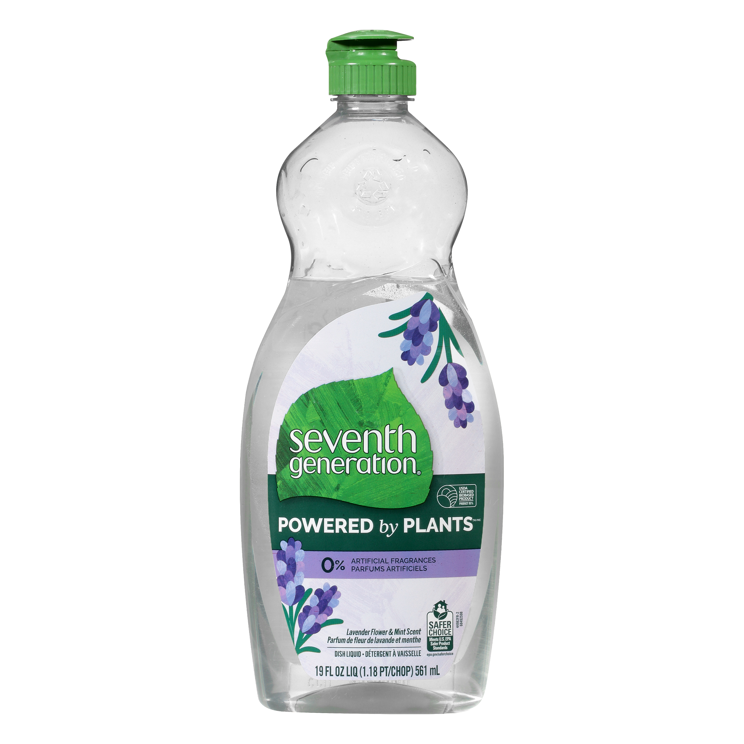 Seventh Generation Powered by Plants Lavender Flower & Mint Scent Dish Liquid
