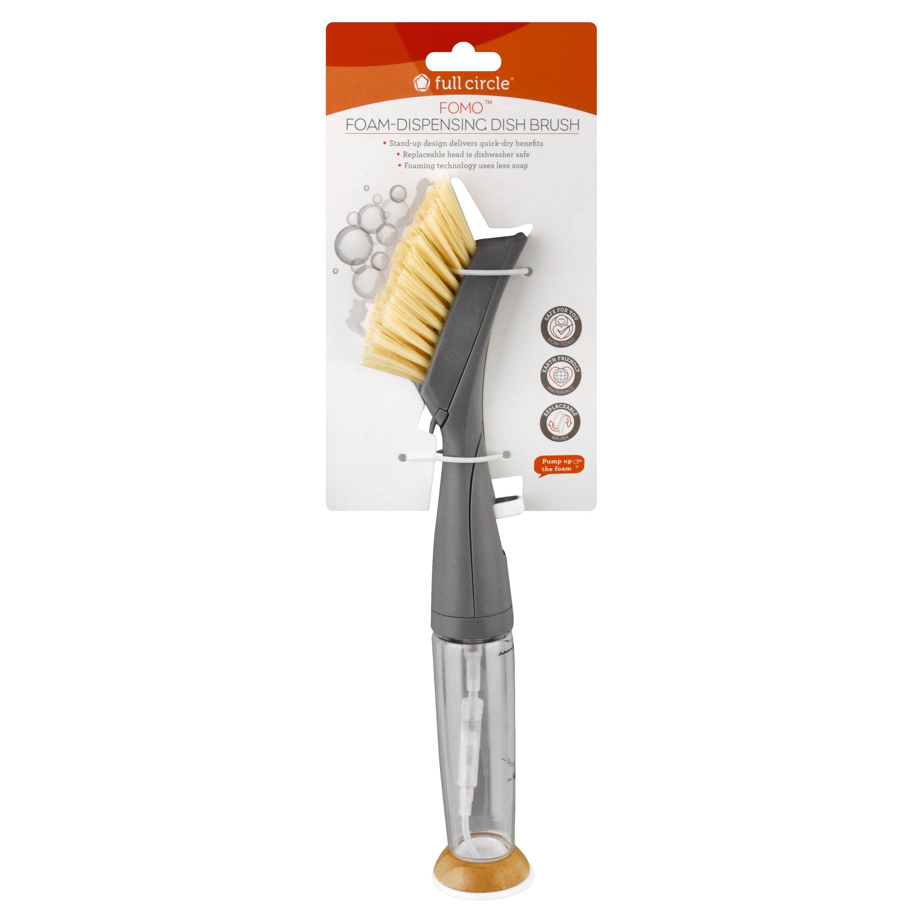 Full Circle FOMO Foam-Dispensing Dish Brush