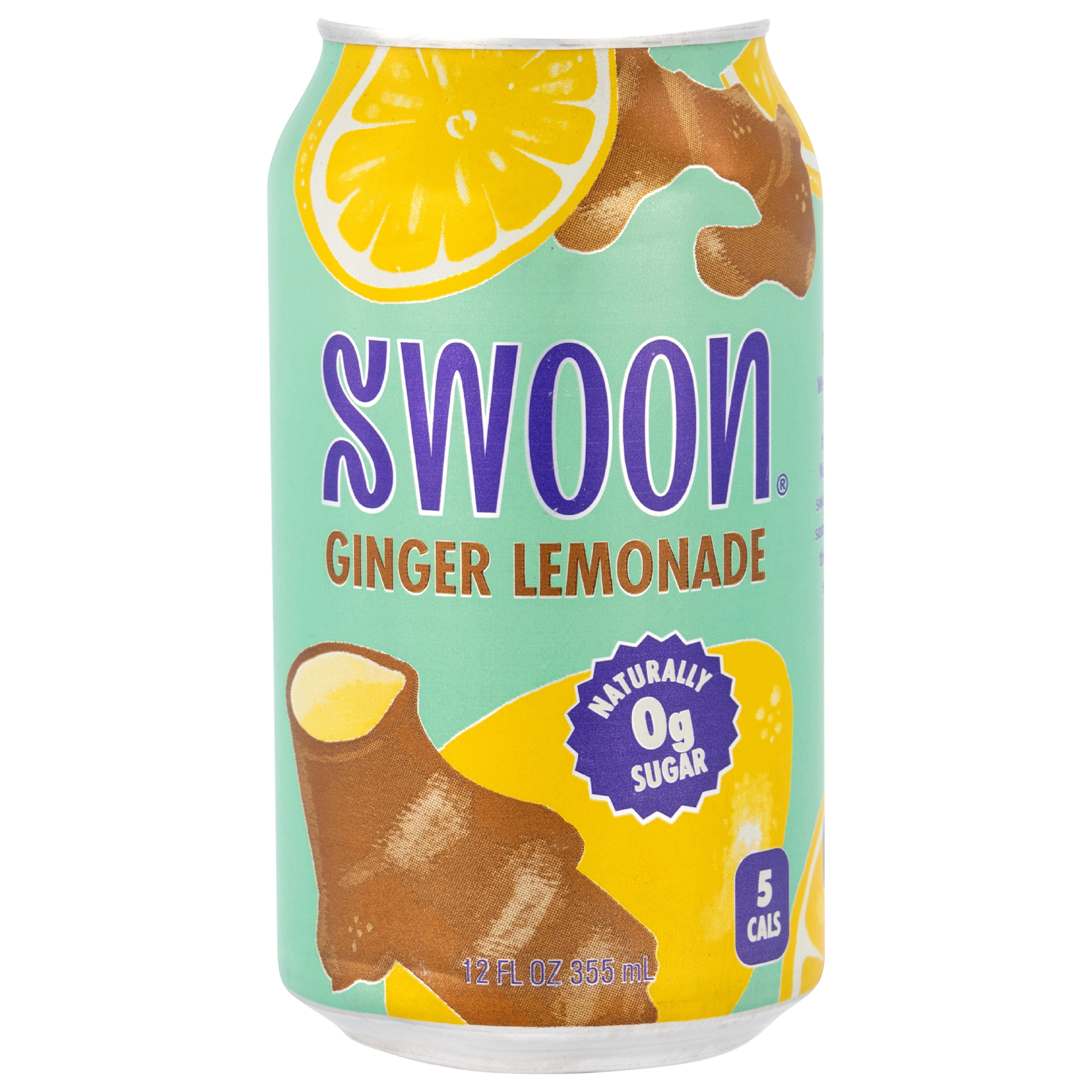 Swoon 12oz Zero Sugar Ginger Lemonade