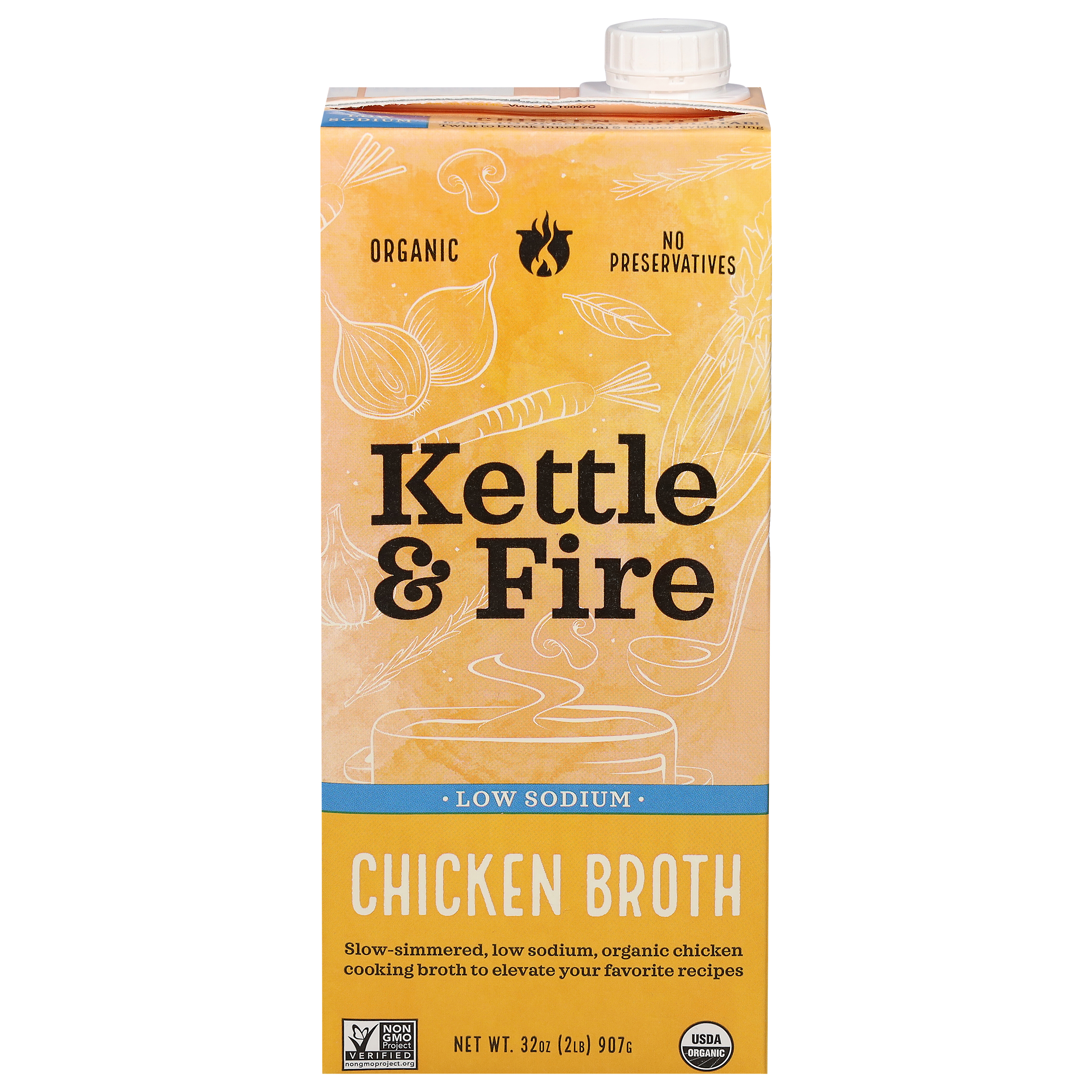 Kettle & Fire Low Sodium Chicken Broth