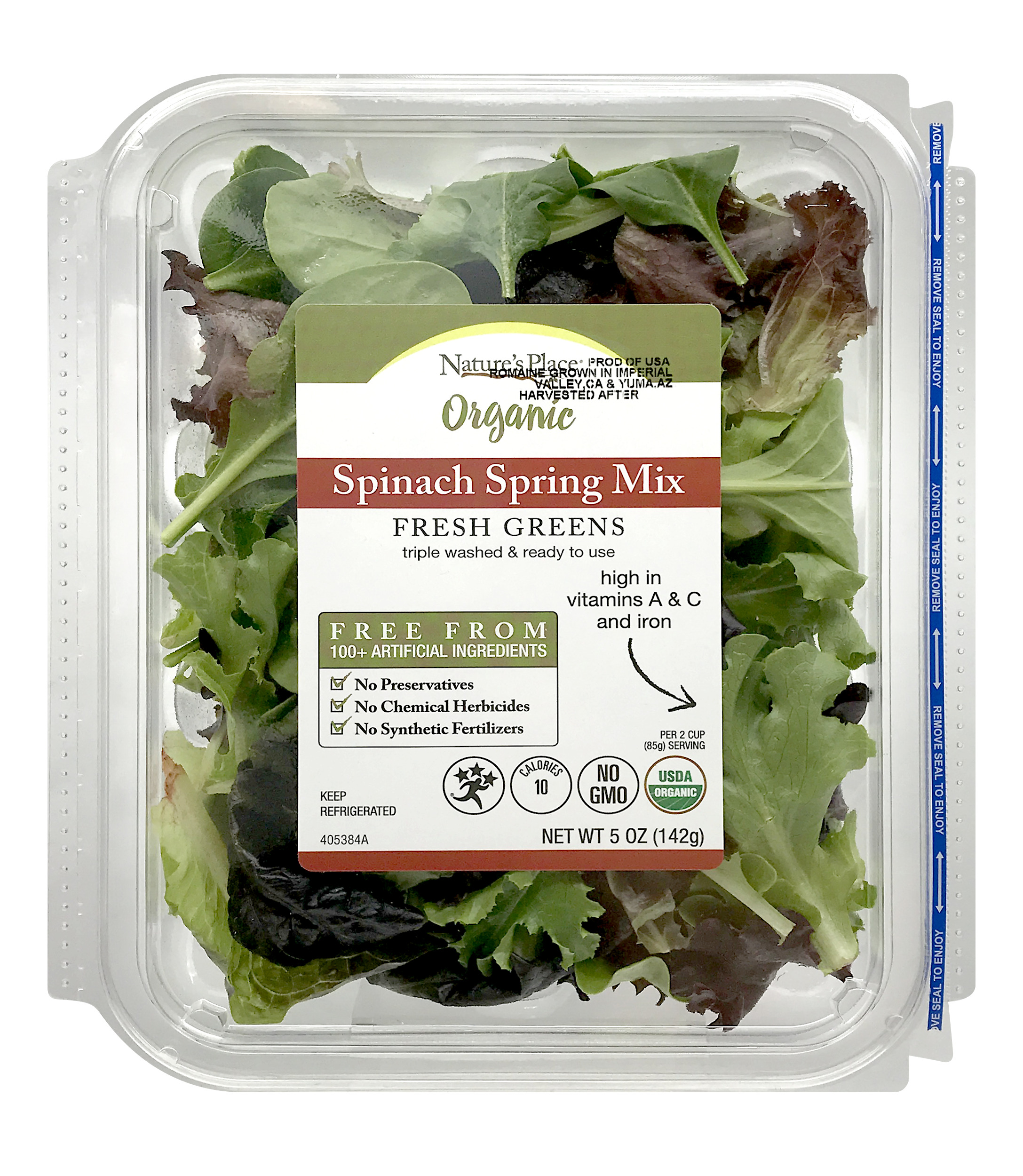 Nature's Place Organic Spinach Spring Mix