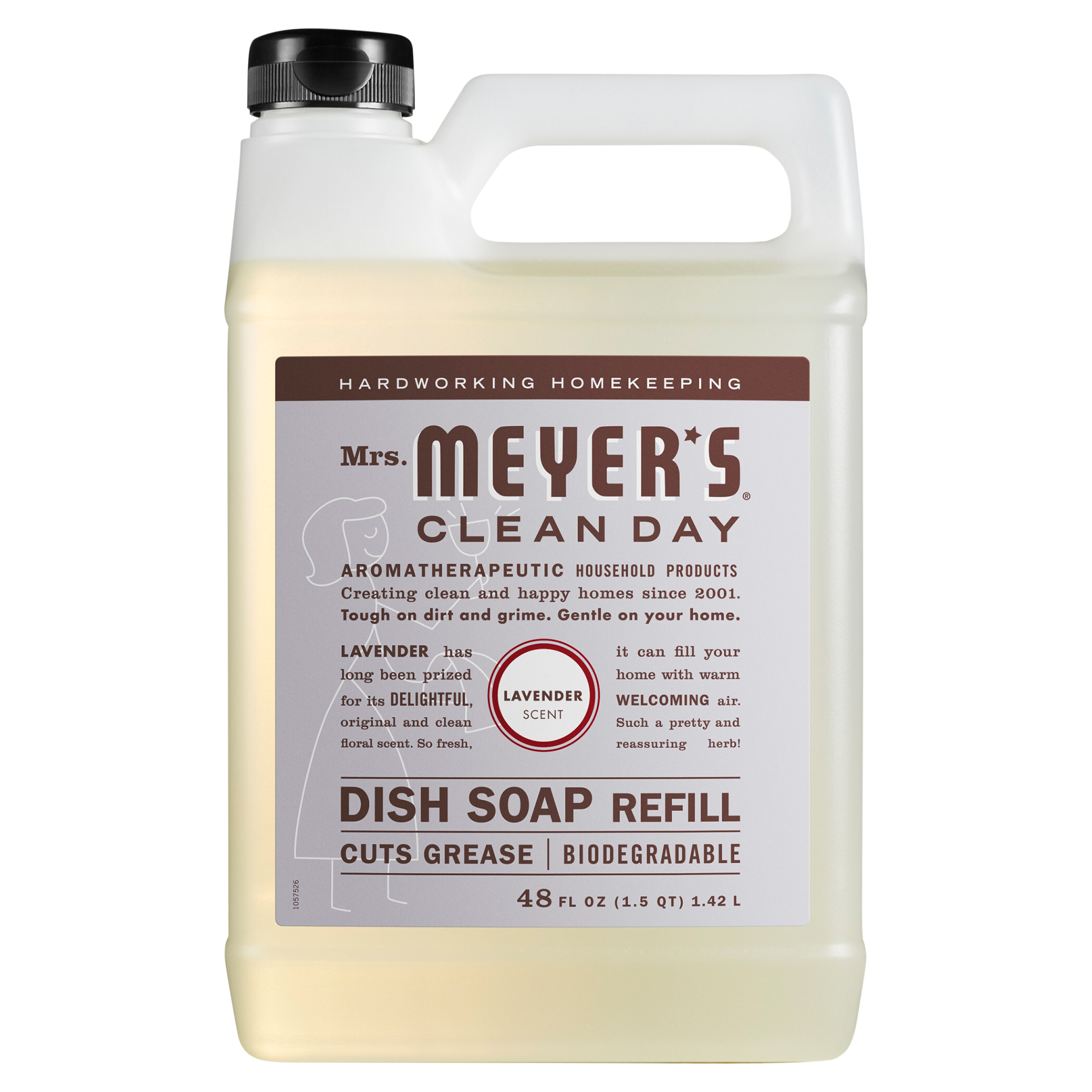 Mrs. Meyer's Clean Day Liquid Dish Soap Refill, Lavender Scent,