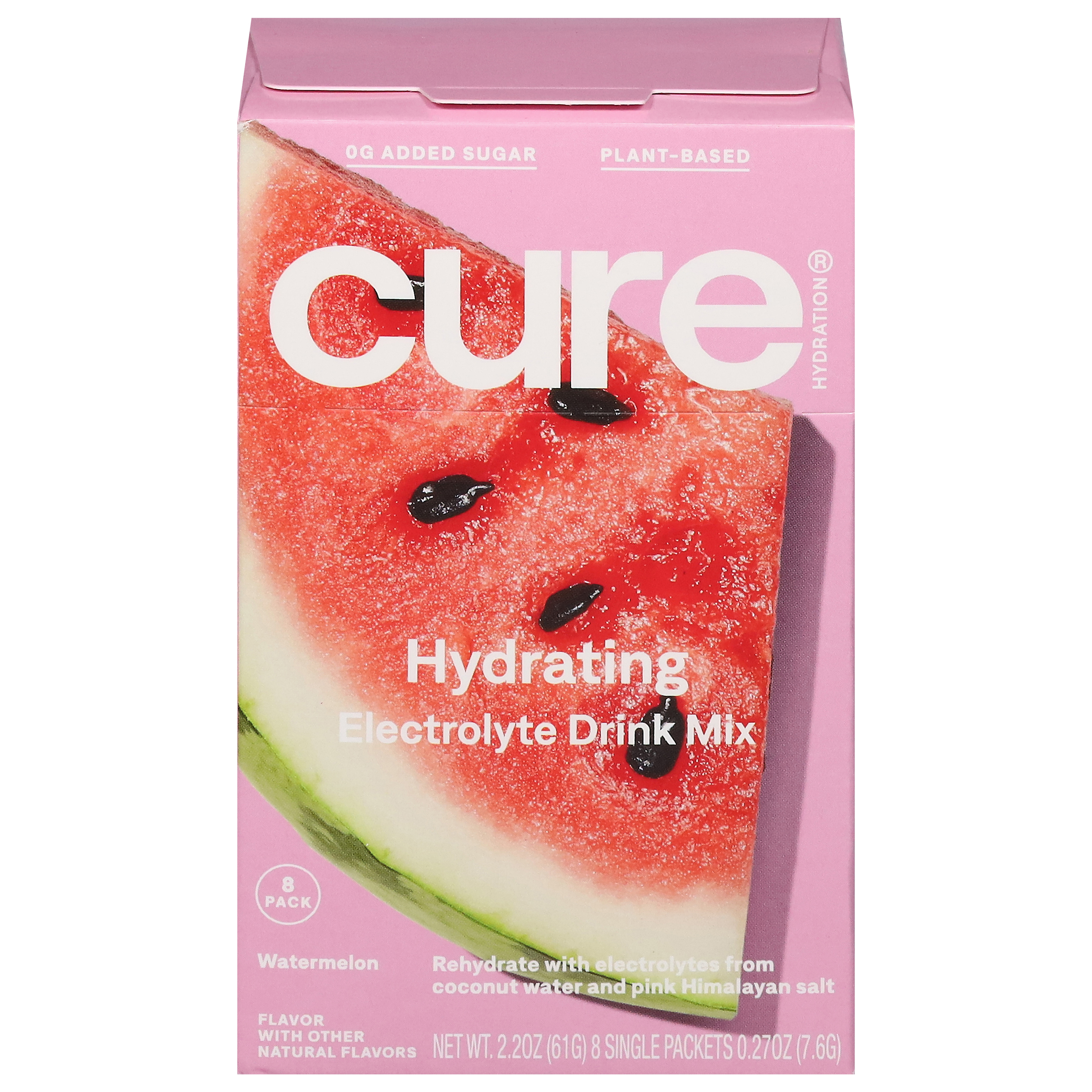 Cure Hydrating Watermelon Electrolyte Mix 8 - 0.27 oz Packets