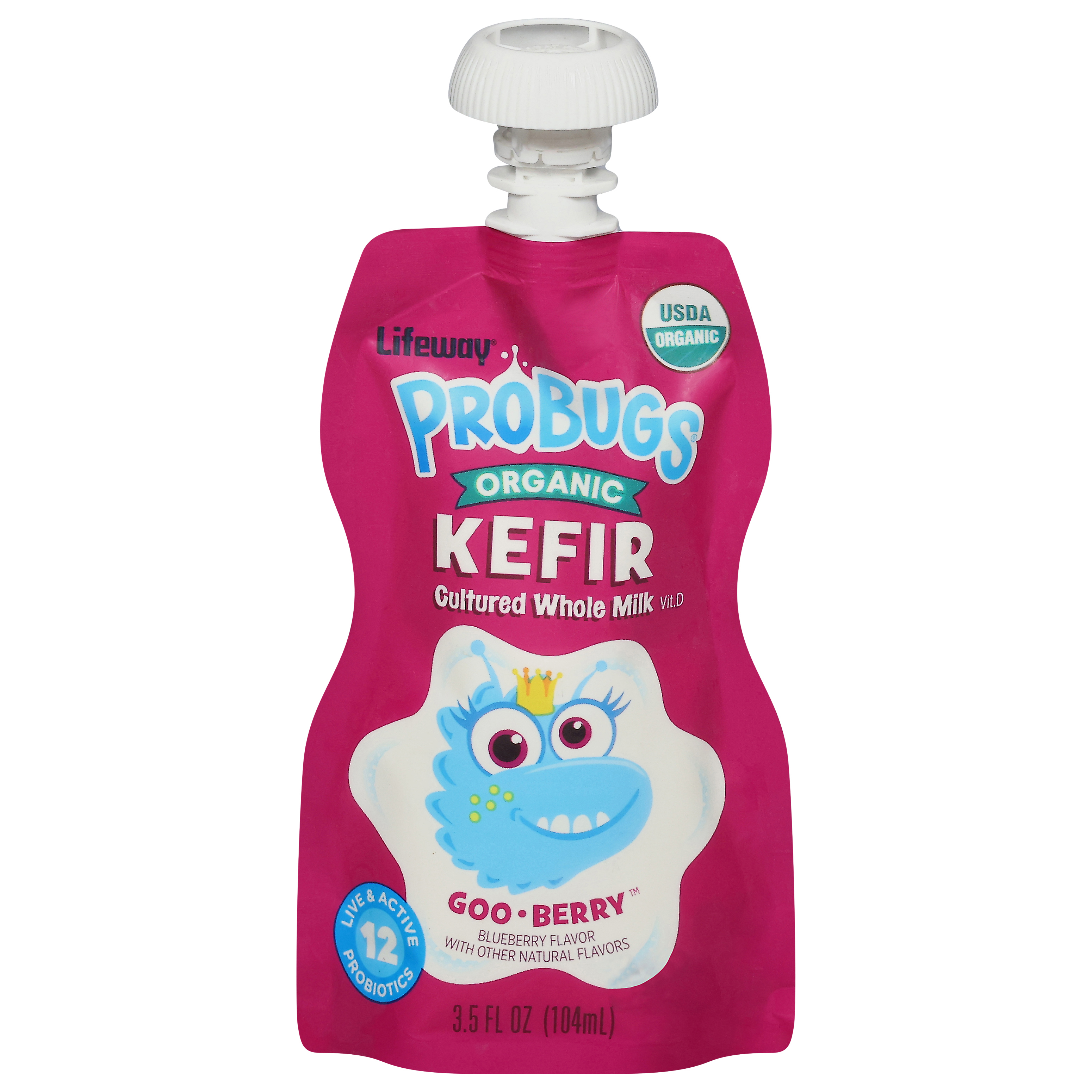 Lifeway Probugs Organic Goo-Berry Kefir