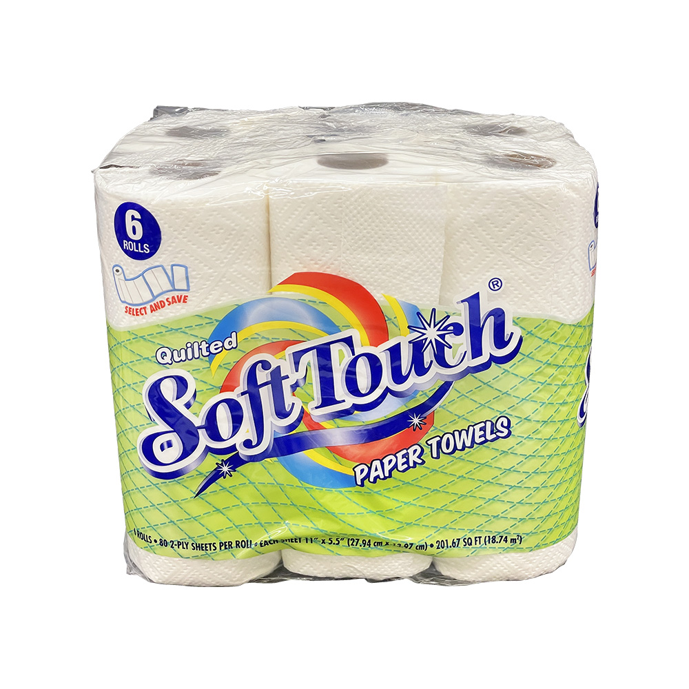 Soft Touch Paper Towel, 2-Ply 6 ct